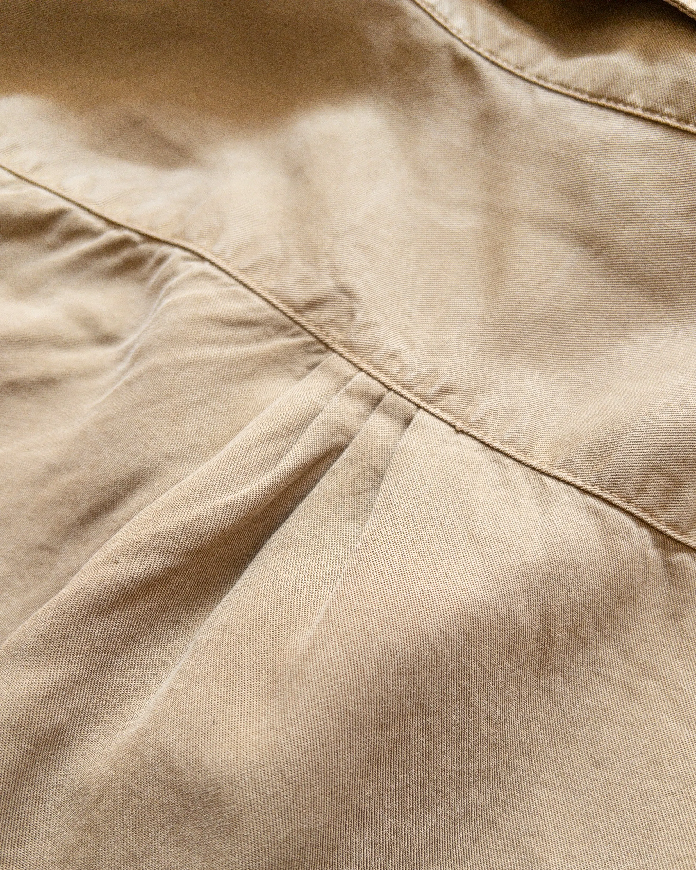 Tencel Gabardine Patio Shirt - Camp Khaki sold by Wythe NY product image thumbnail 4