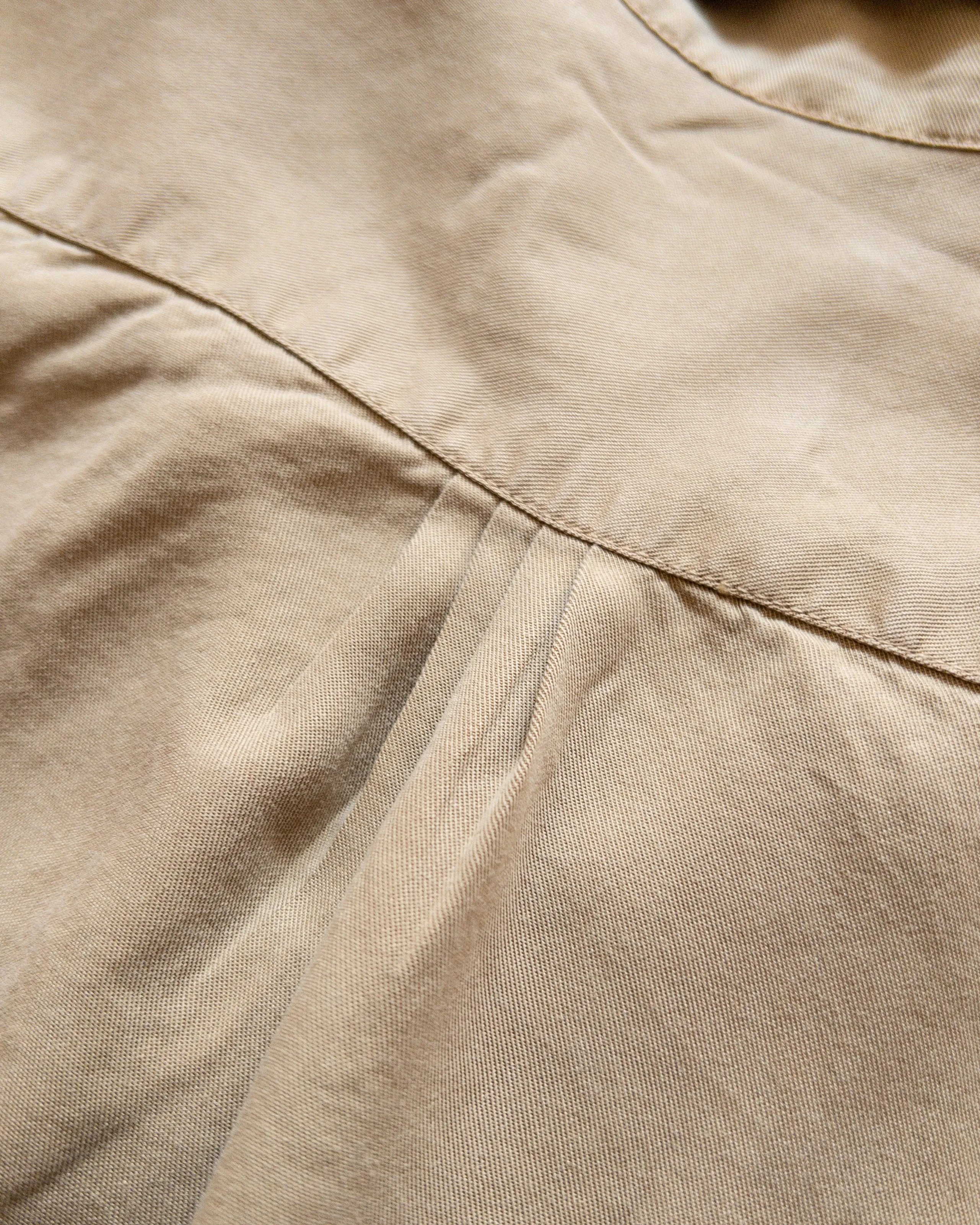 Tencel Gabardine Pearlsnap Shirt - Camp Khaki sold by Wythe NY product image thumbnail 5