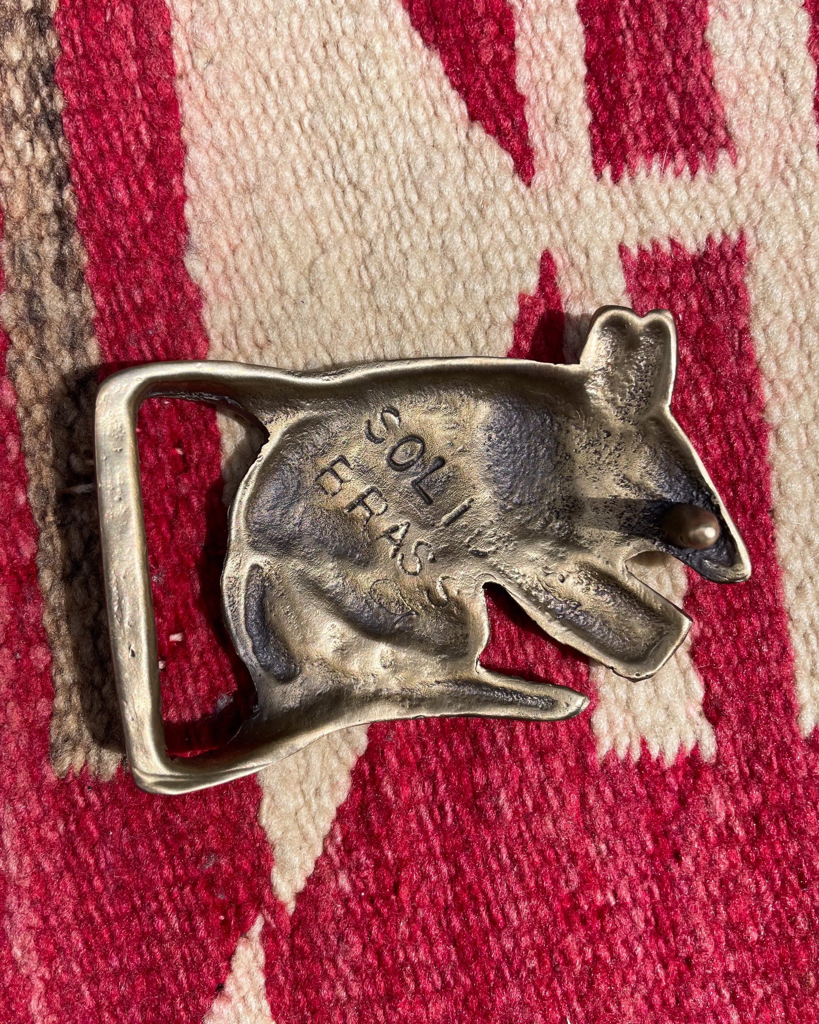 Solid Brass Armadillo Buckle sold by Wythe NY product image thumbnail 4