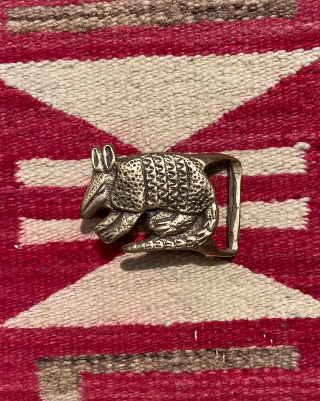 Solid Brass Armadillo Buckle sold by Wythe NY