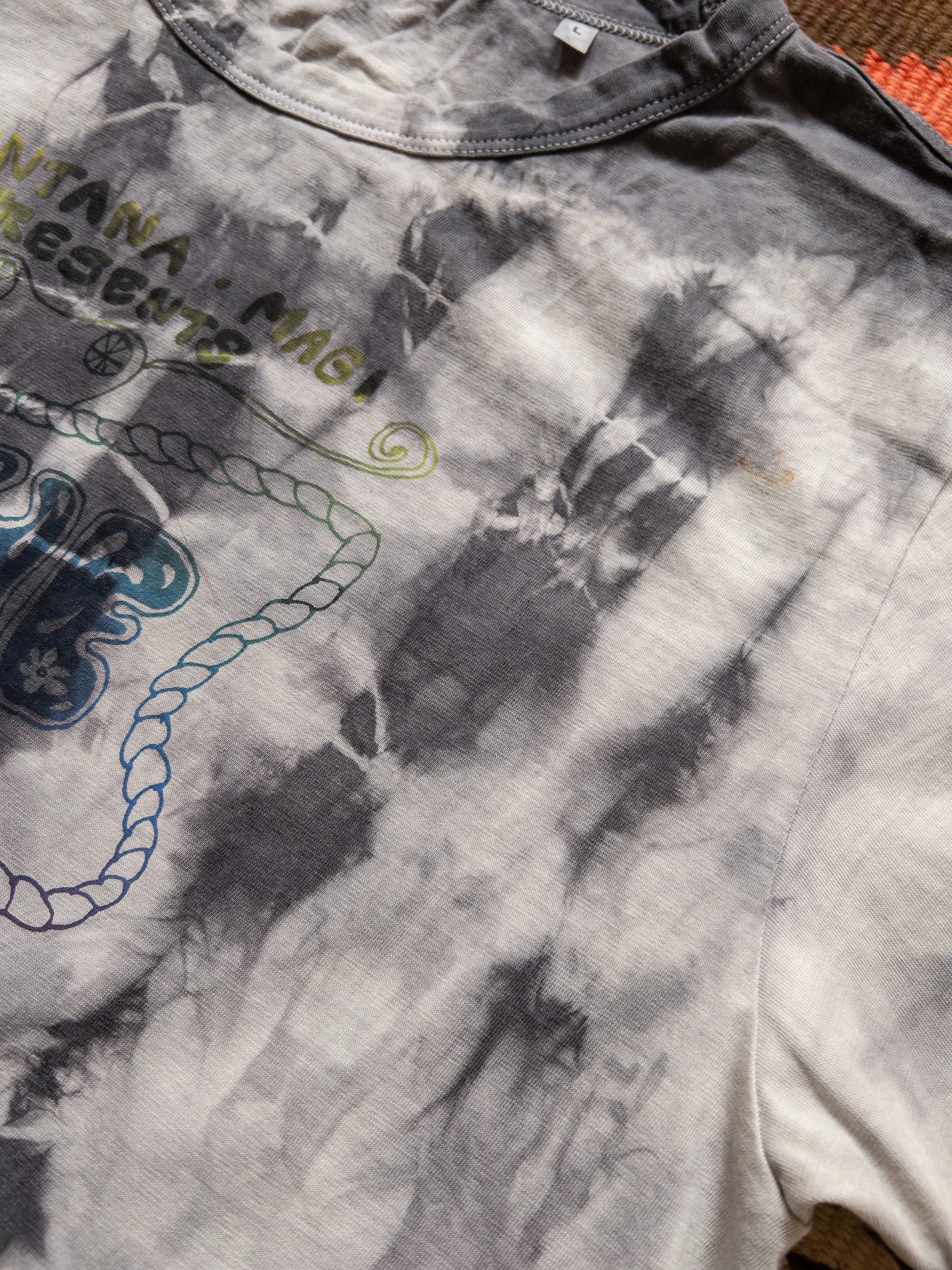 Shibori Tie-Dye Concert T-Shirt - Taro sold by Wythe NY product image thumbnail 3