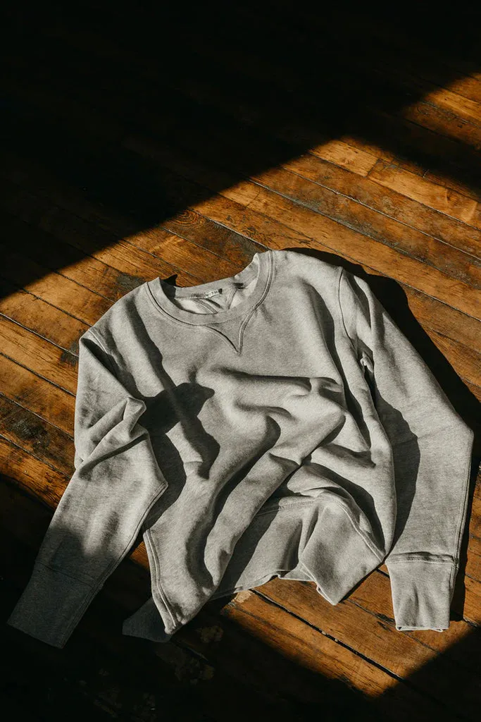 Vintage Fit Crewneck Sweatshirt - Heather Grey sold by Wythe NY product image thumbnail 2