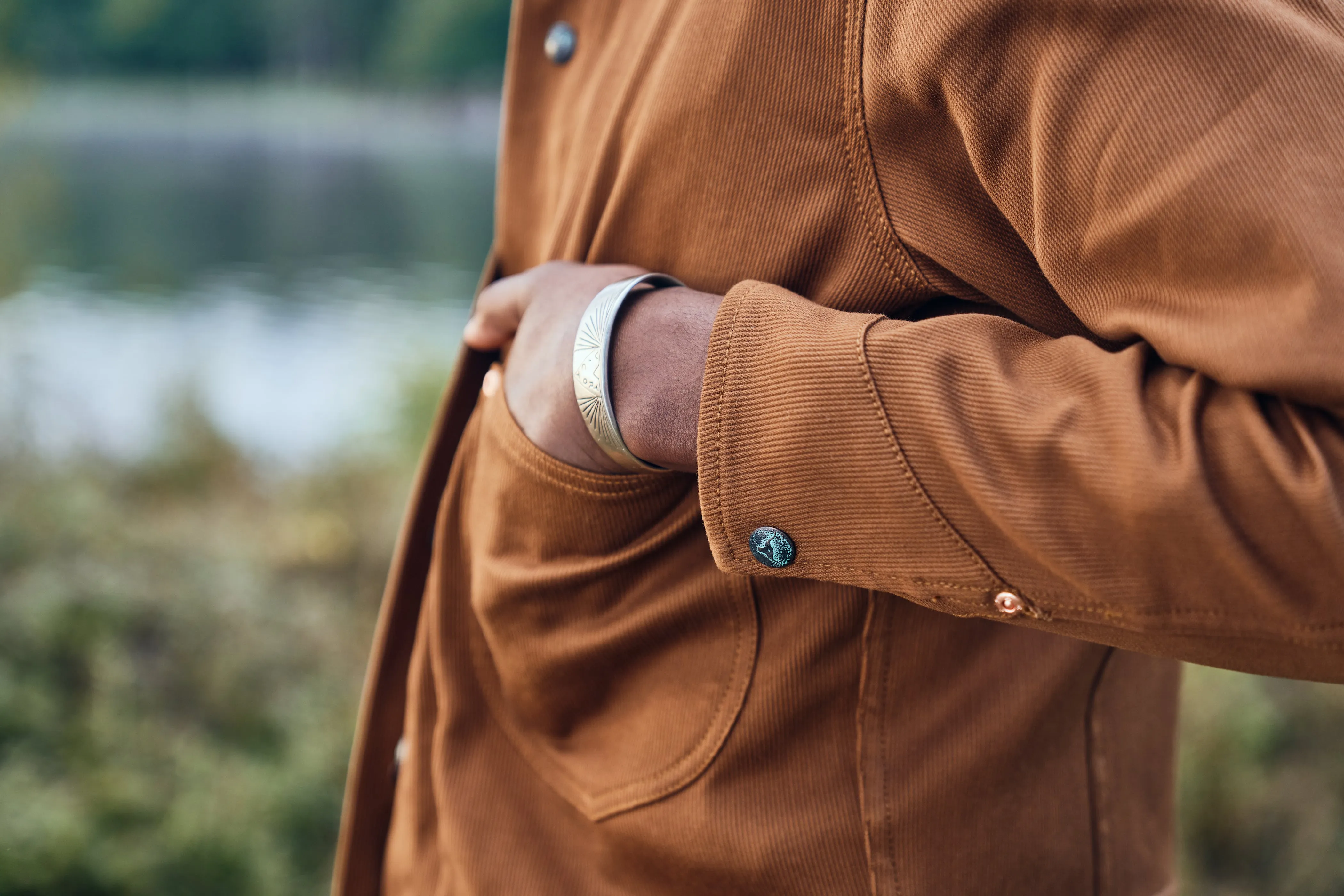 Bedford Cord Ranch Jacket - Bay Brown - USA sold by Wythe NY product image thumbnail 2