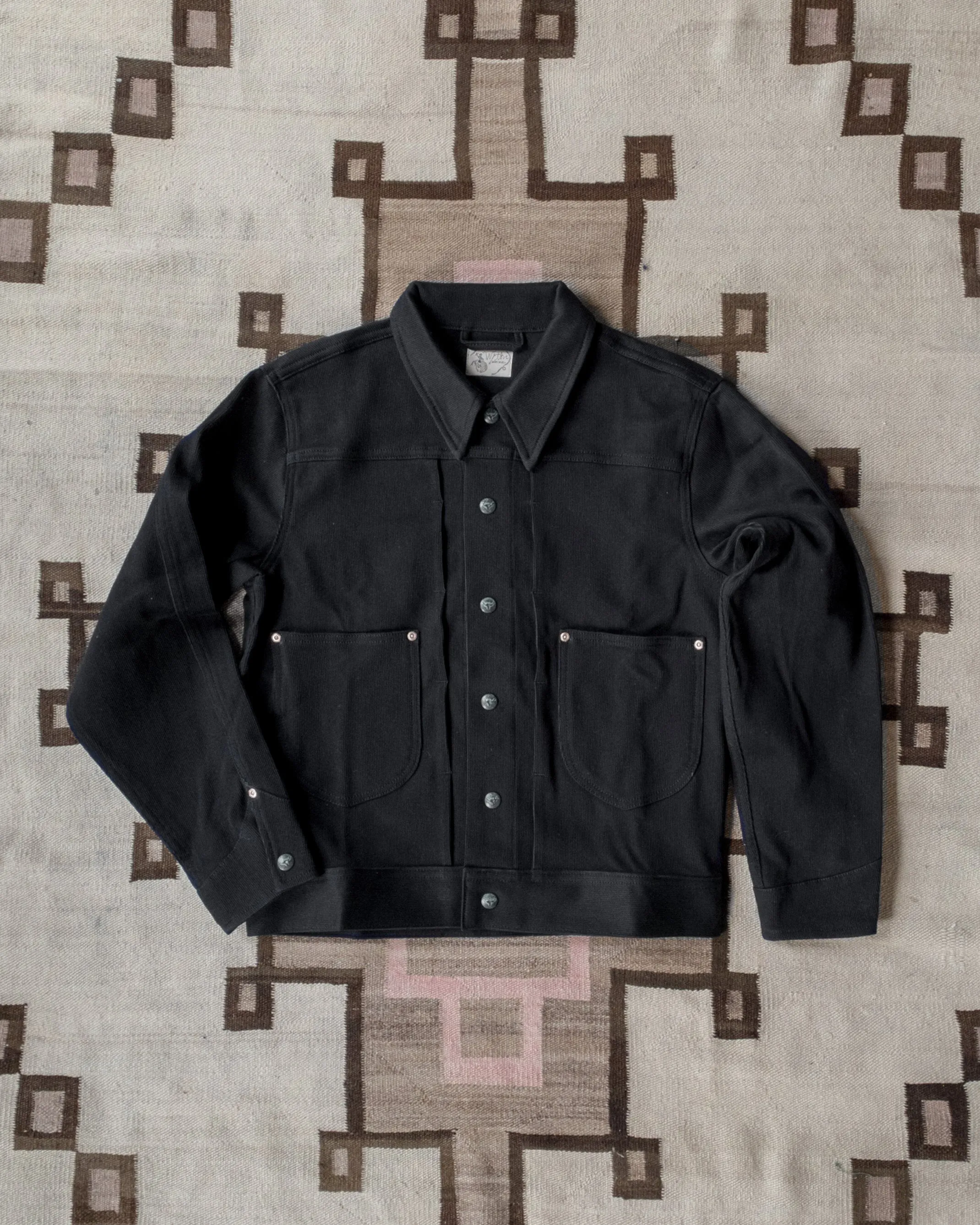 Bedford Cord Ranch Jacket - Black - USA sold by Wythe NY