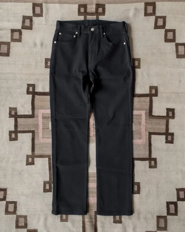 Bedford Cord Five Pocket Pants - Black - USA sold by Wythe NY