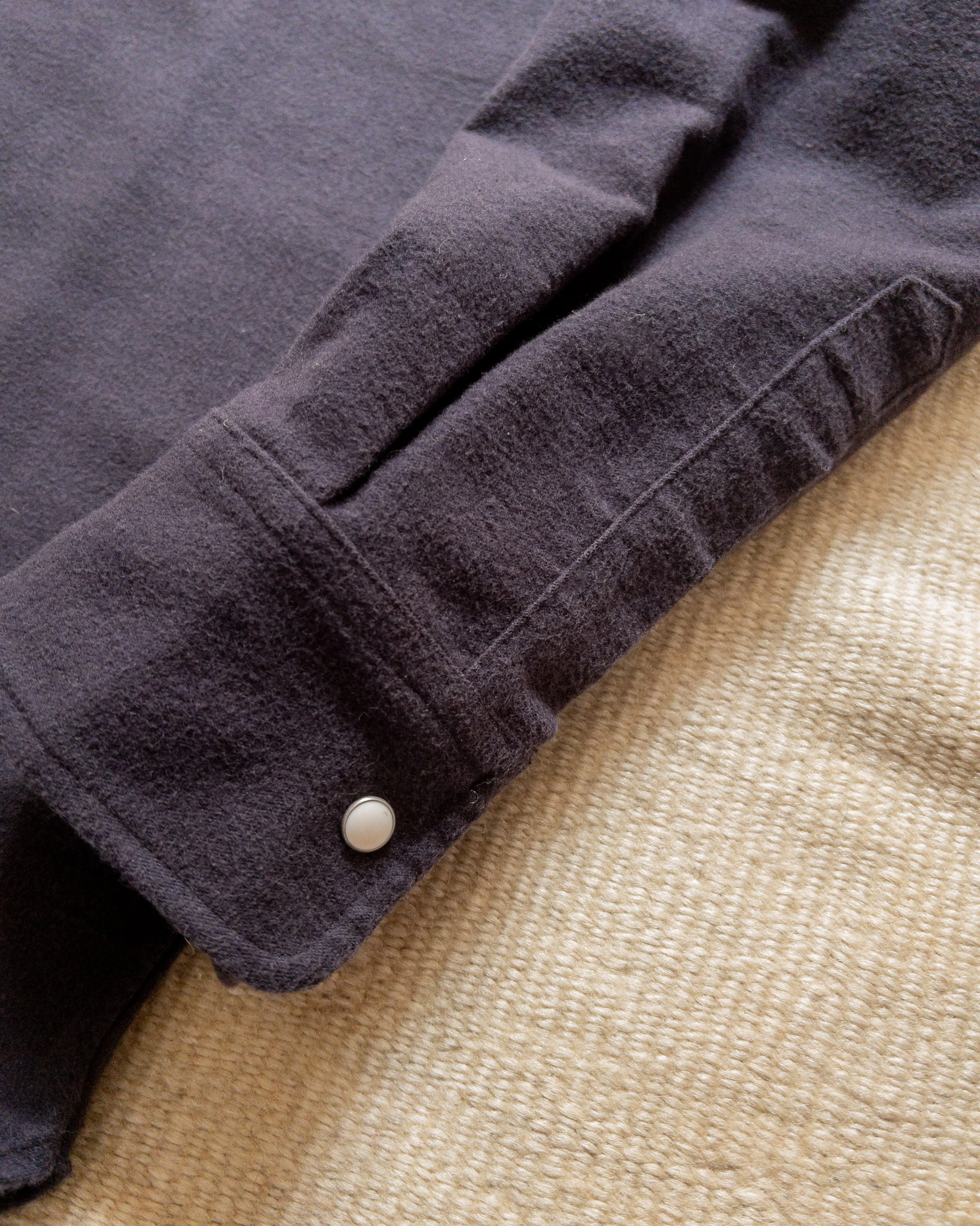 Moleskin Pearlsnap Shirt - Night Sky sold by Wythe NY product image thumbnail 4