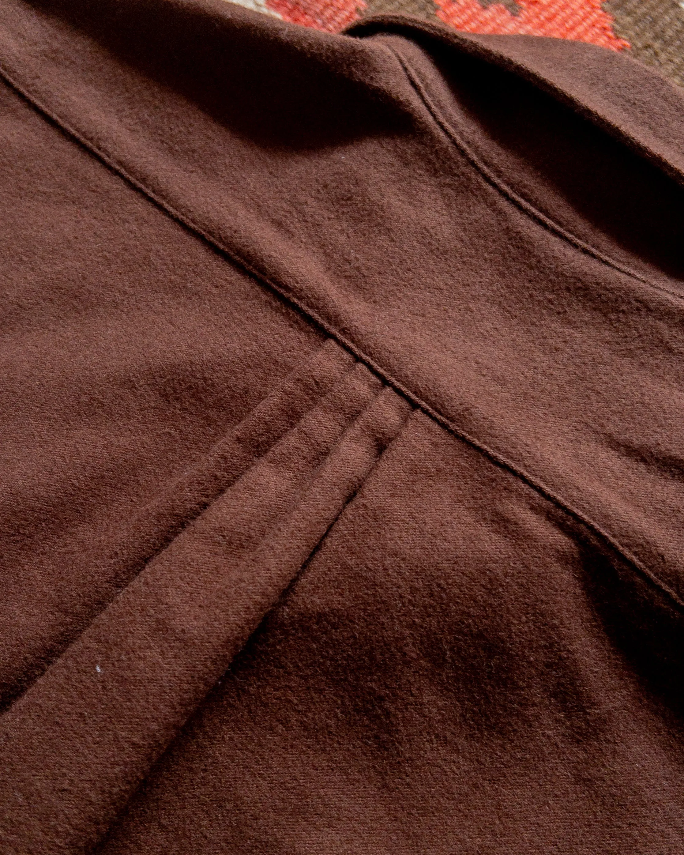 Moleskin Pearlsnap Shirt - Cocoa sold by Wythe NY product image thumbnail 5