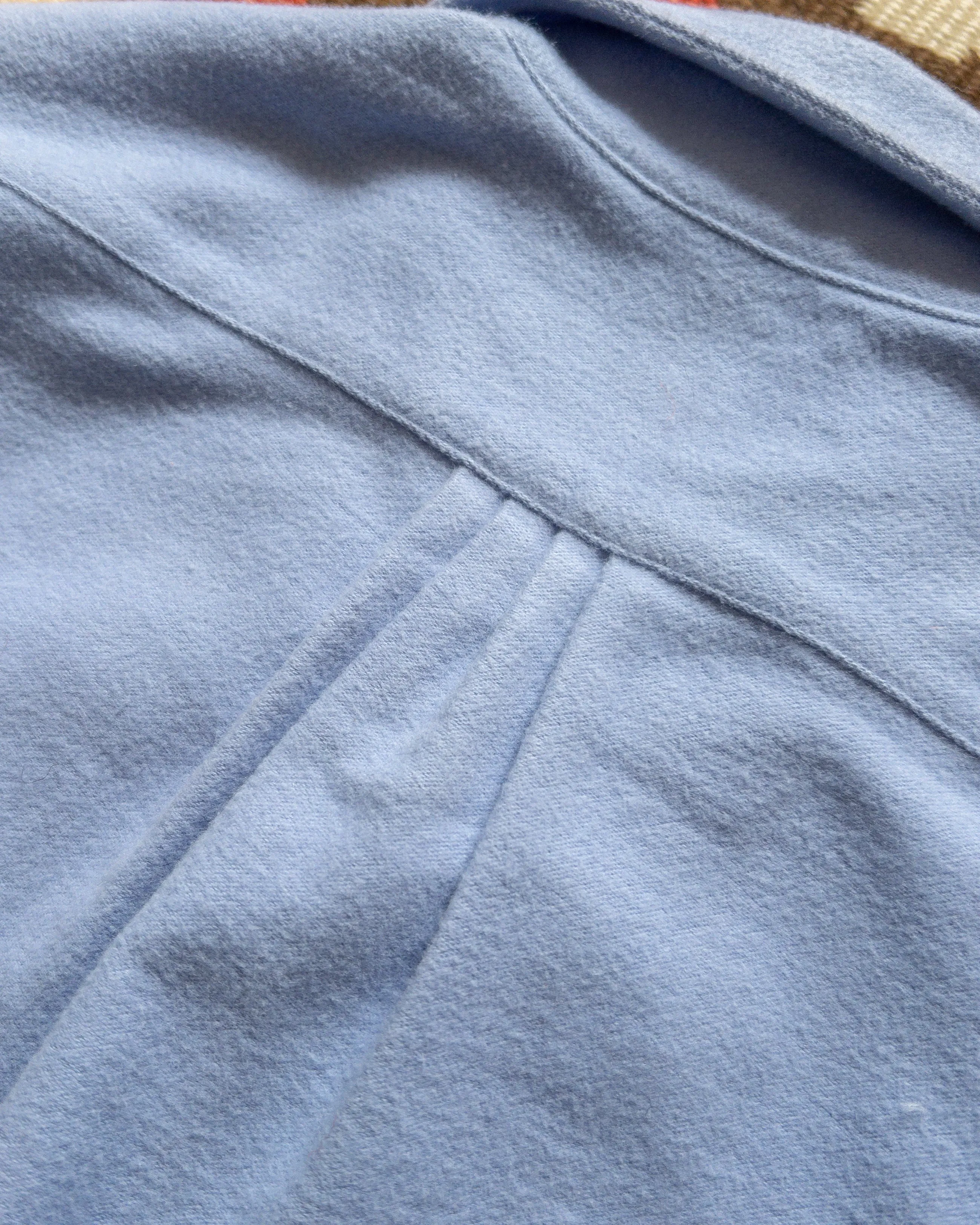Moleskin Pearlsnap Shirt - Cornflower sold by Wythe NY product image thumbnail 5