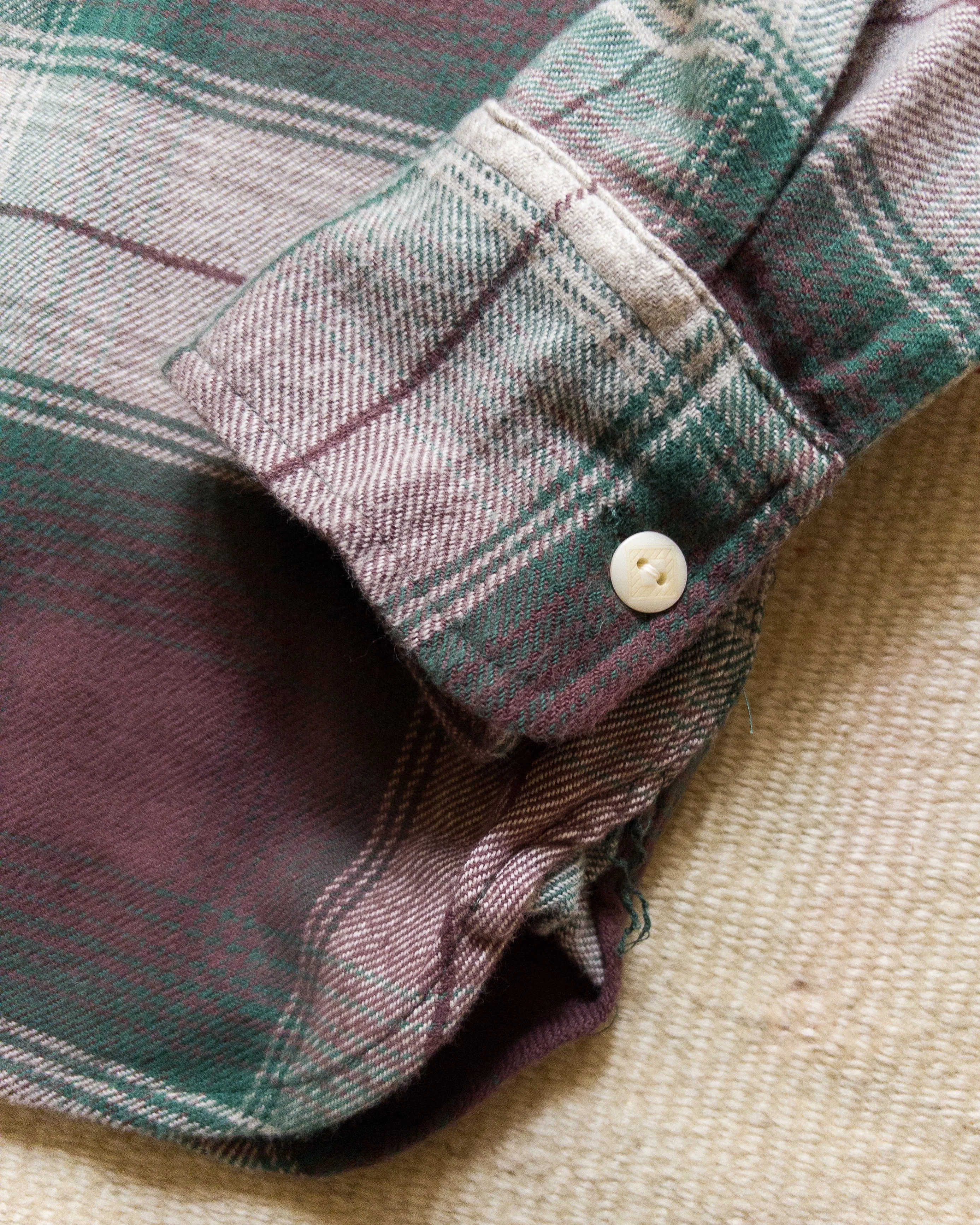 Washed Flannel Workshirt - Grizzly Shadow Plaid sold by Wythe NY product image thumbnail 4