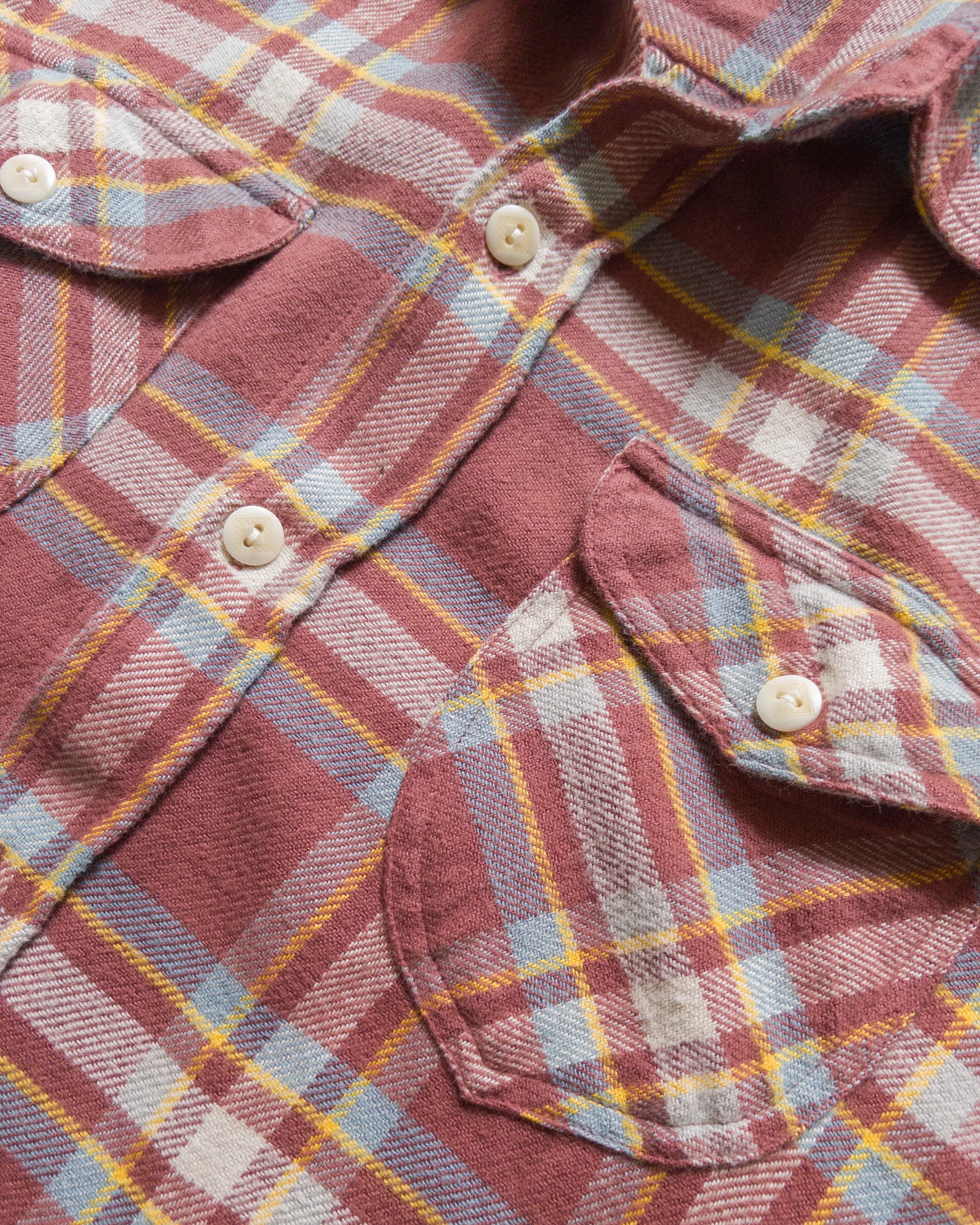 Washed Flannel Workshirt - Autumn Rust sold by Wythe NY product image thumbnail 2