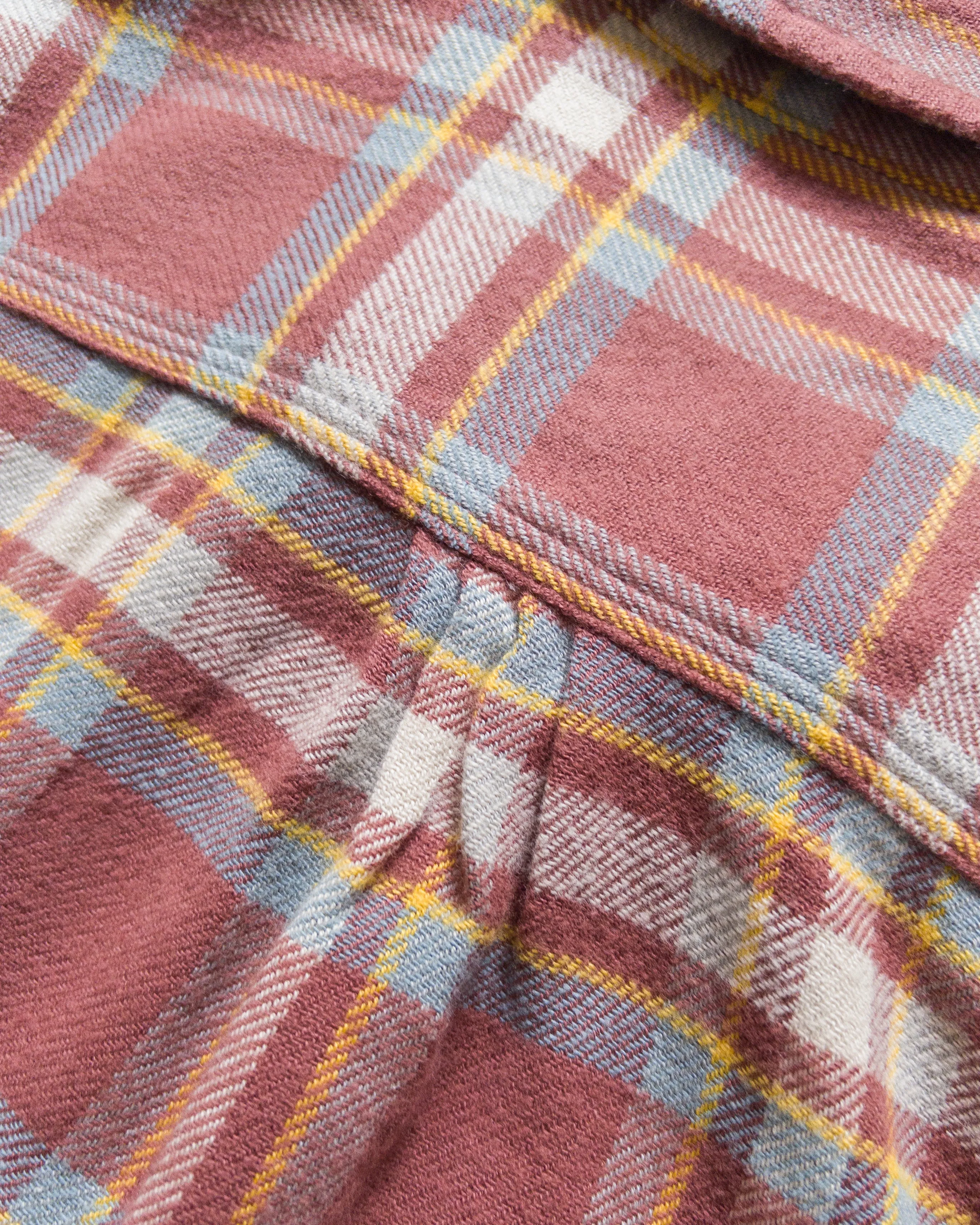 Washed Flannel Workshirt - Autumn Rust sold by Wythe NY product image thumbnail 5