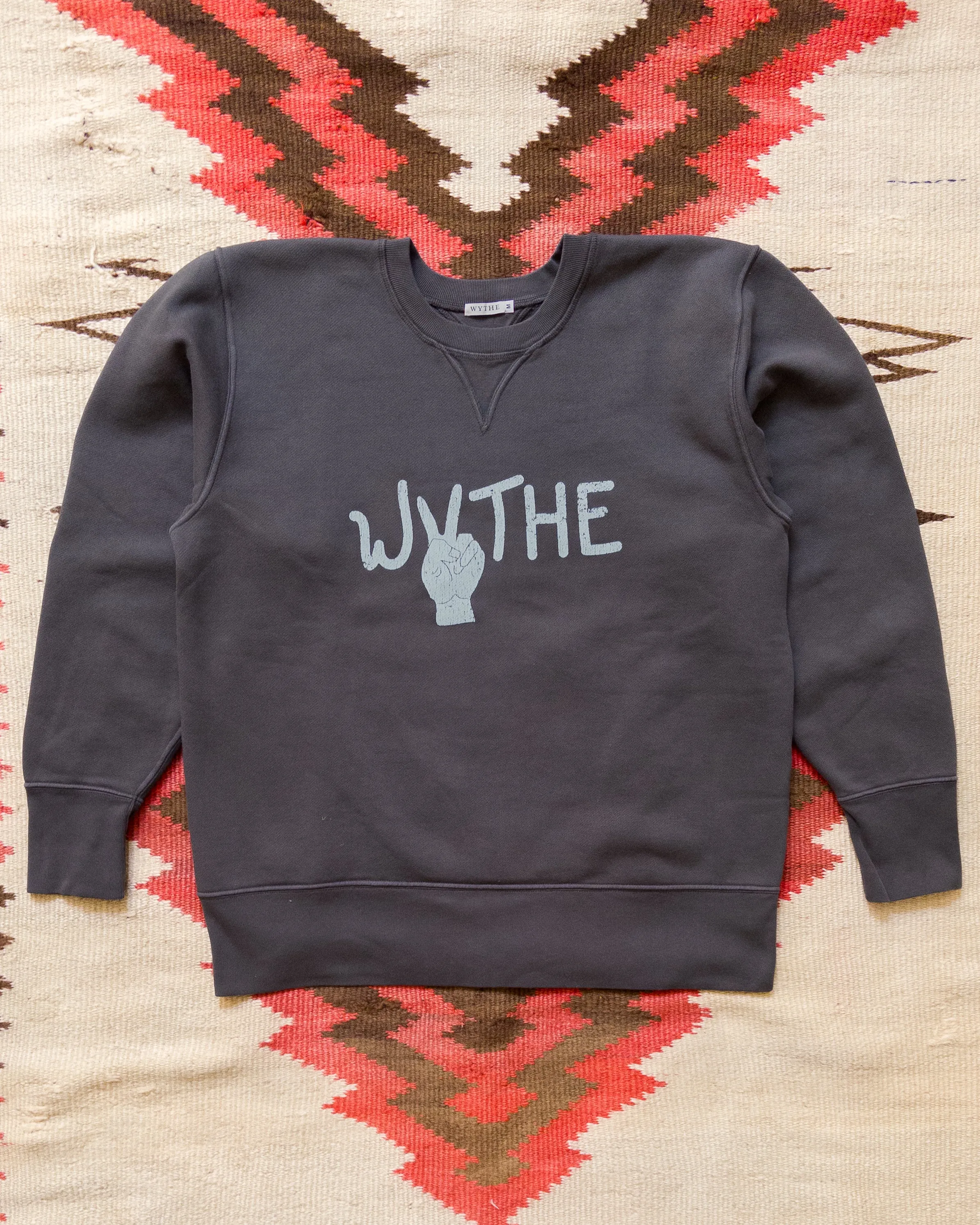 Peace Crewneck Sweatshirt - Faded Black sold by Wythe NY