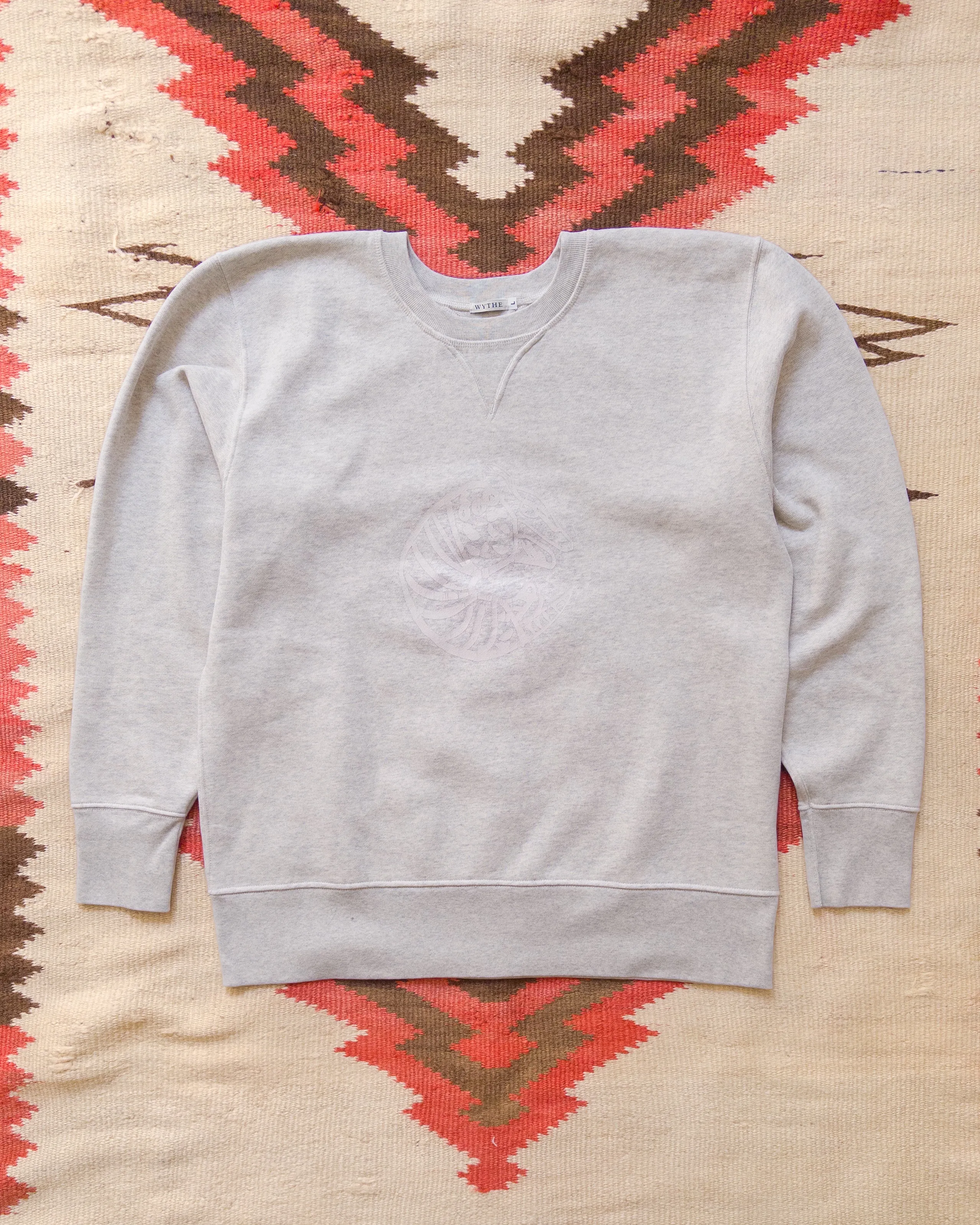 Armadillo Crewneck Sweatshirt - Heather Grey sold by Wythe NY