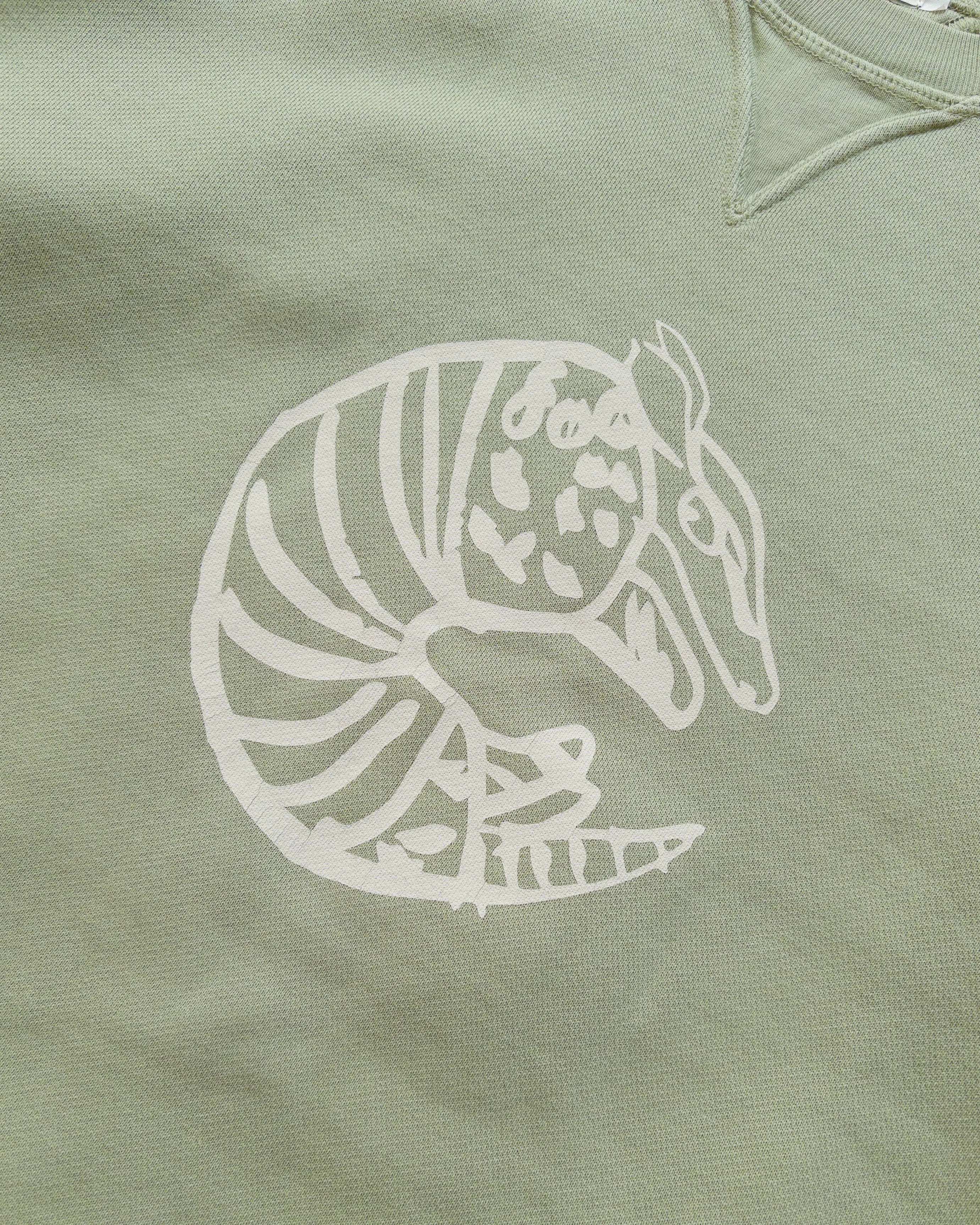 Armadillo Crewneck Sweatshirt - Faded Olive sold by Wythe NY product image thumbnail 2