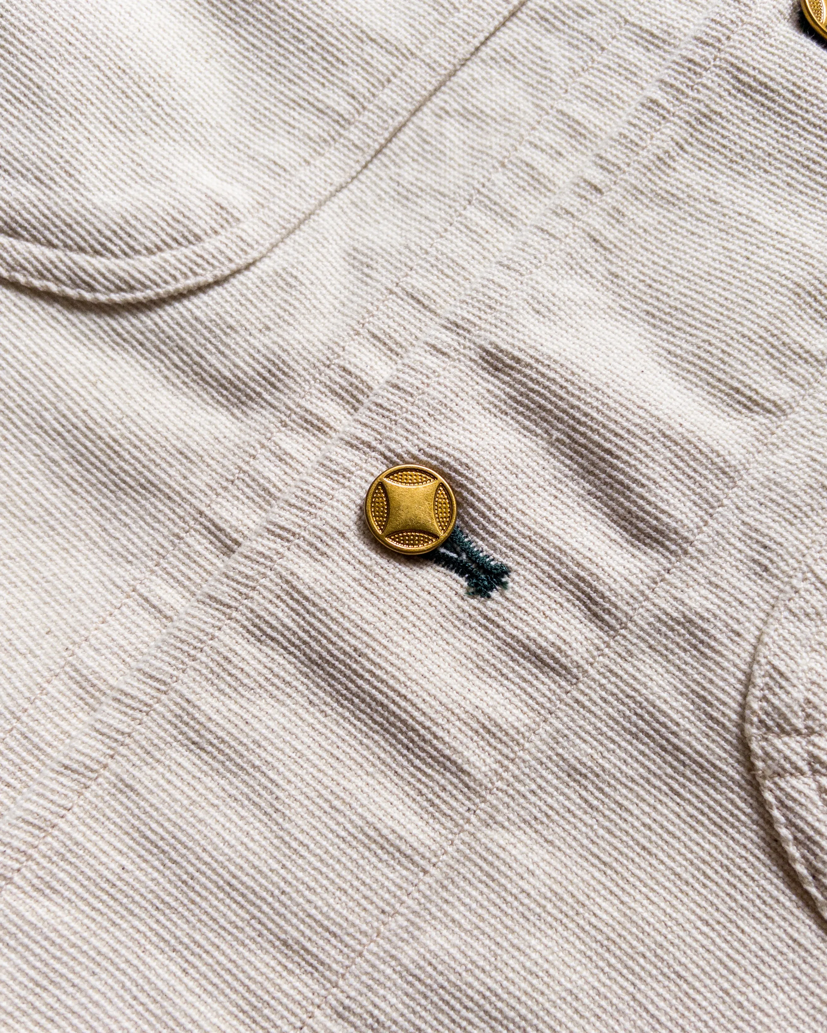 Heavyweight Pinpoint Canvas Barn Jacket - Unbleached sold by Wythe NY product image thumbnail 4