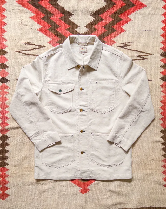 Heavyweight Pinpoint Canvas Barn Jacket - Unbleached sold by Wythe NY