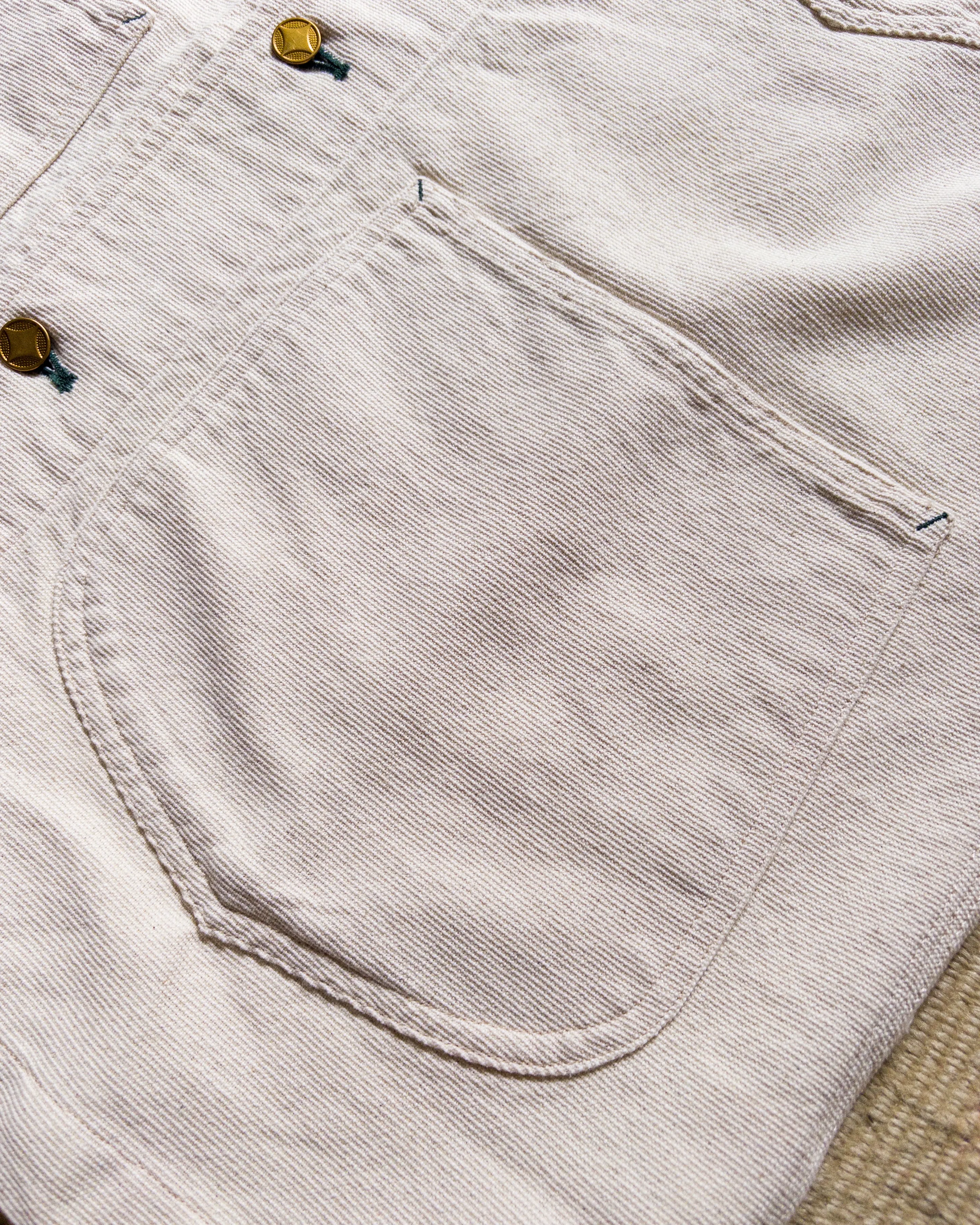 Heavyweight Pinpoint Canvas Barn Jacket - Unbleached sold by Wythe NY product image thumbnail 5