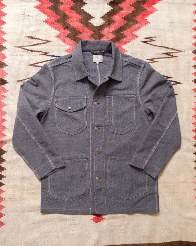 Heavyweight Pinpoint Canvas Barn Jacket - Night Sky sold by Wythe NY