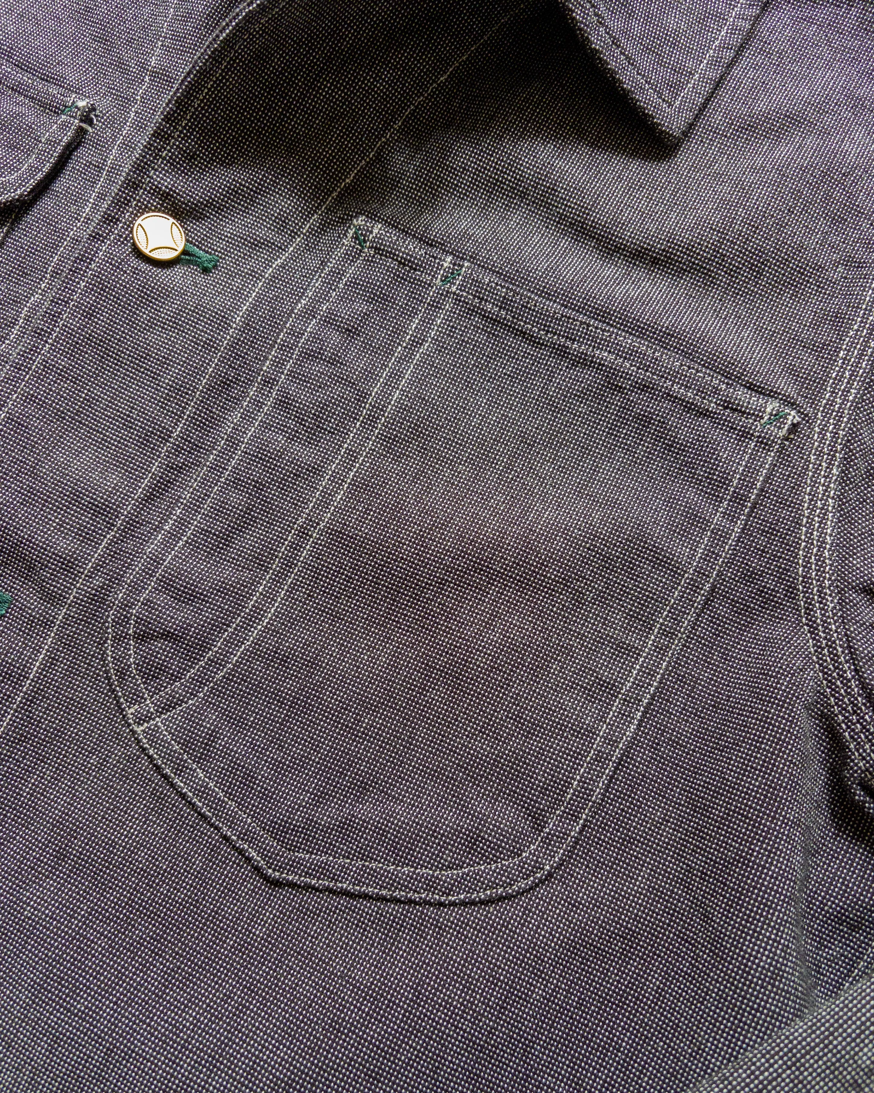 Heavyweight Pinpoint Canvas Barn Jacket - Night Sky sold by Wythe NY product image thumbnail 2