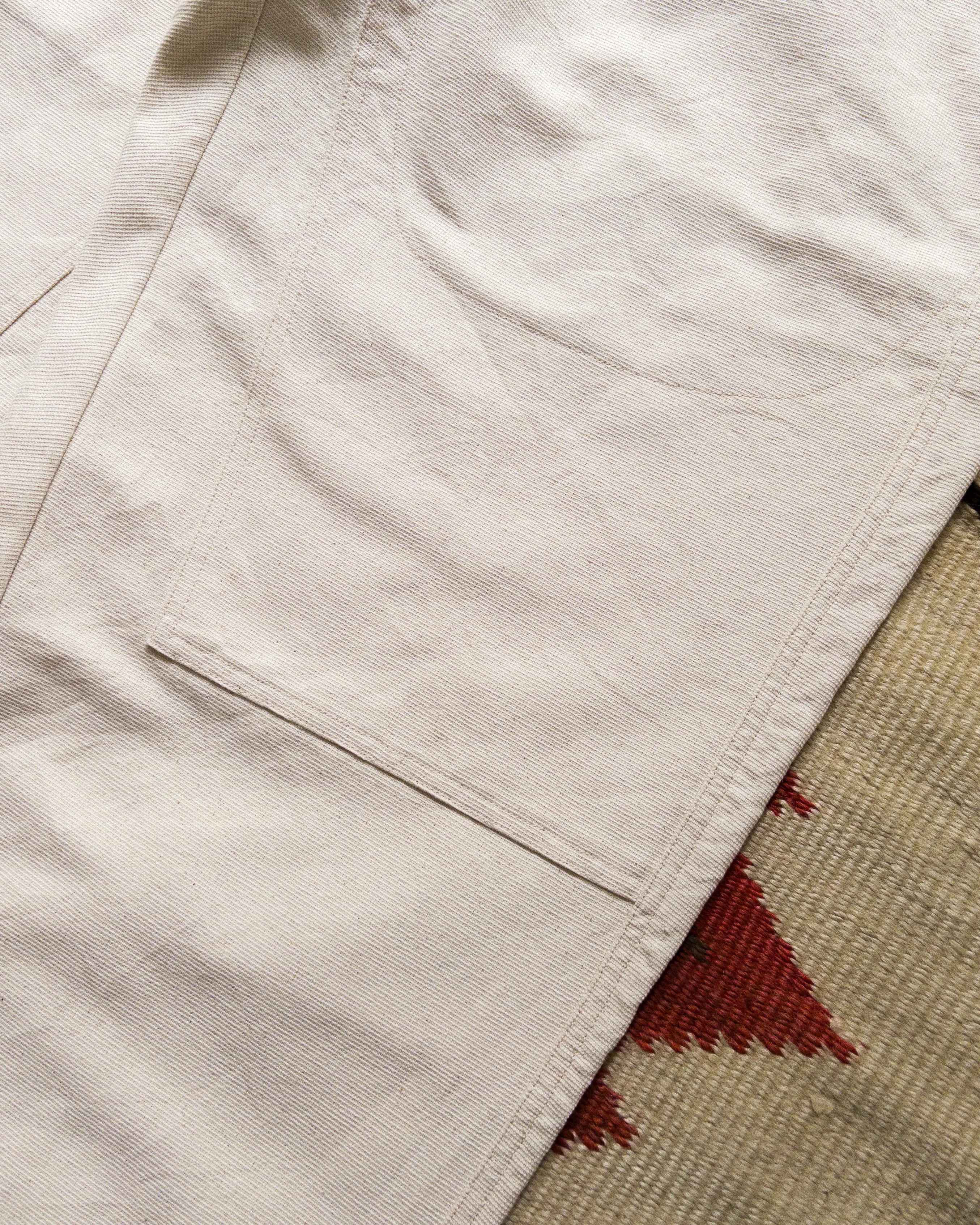 Heavyweight Pinpoint Canvas Chino - Unbleached sold by Wythe NY product image thumbnail 2