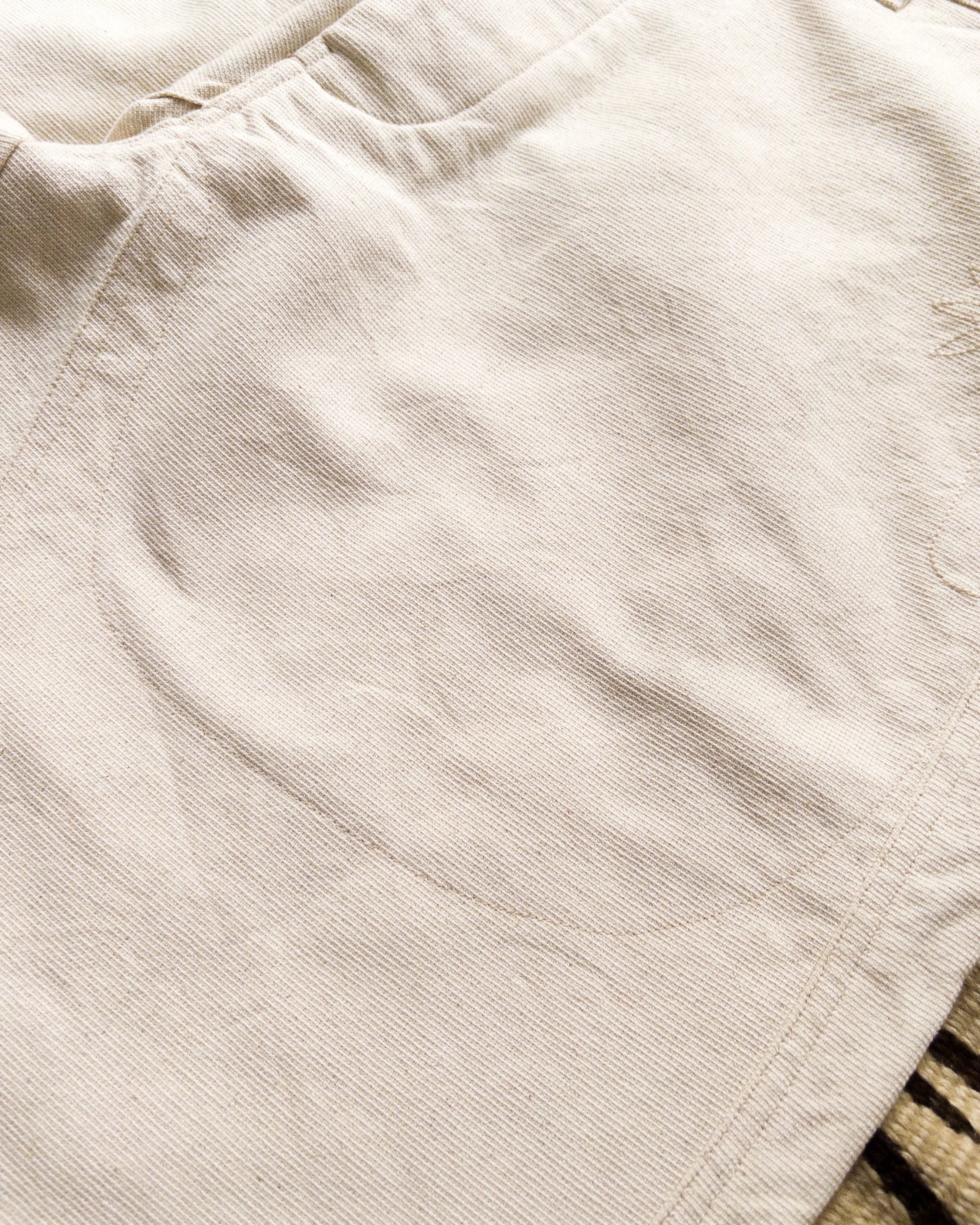 Heavyweight Pinpoint Canvas Chino - Unbleached sold by Wythe NY product image thumbnail 3