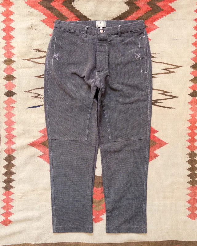 Heavyweight Pinpoint Canvas Chino - Night Sky sold by Wythe NY