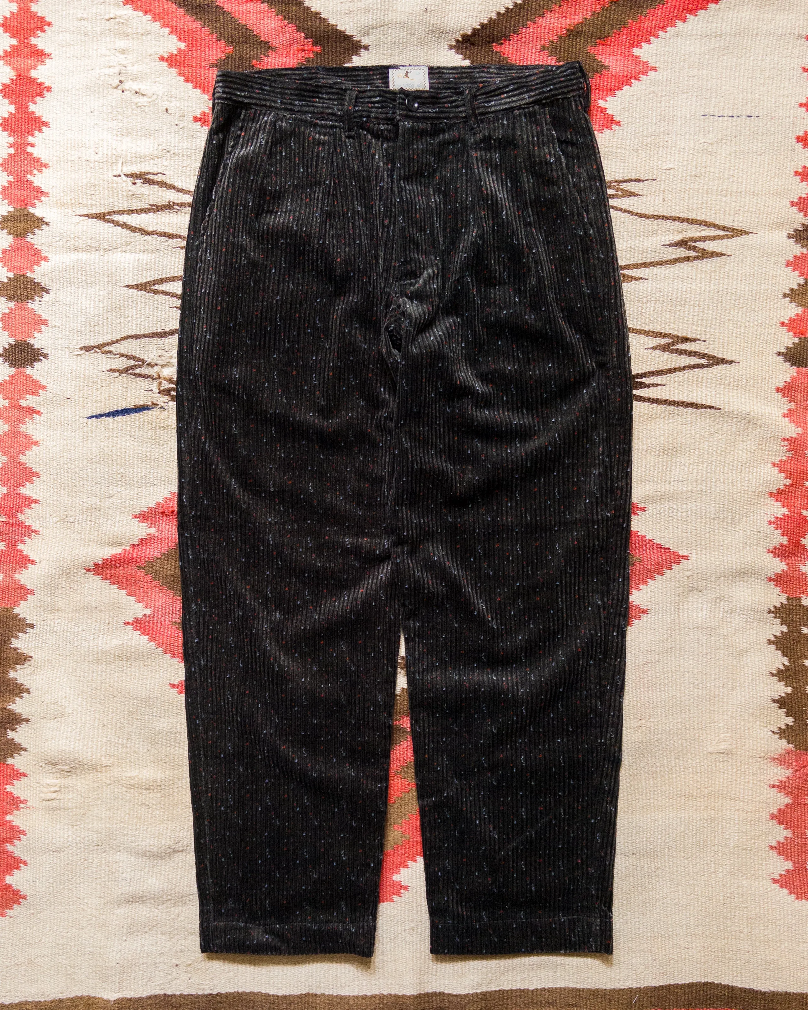 Donegal Corduroy Pleated Chino - Night Sky sold by Wythe NY