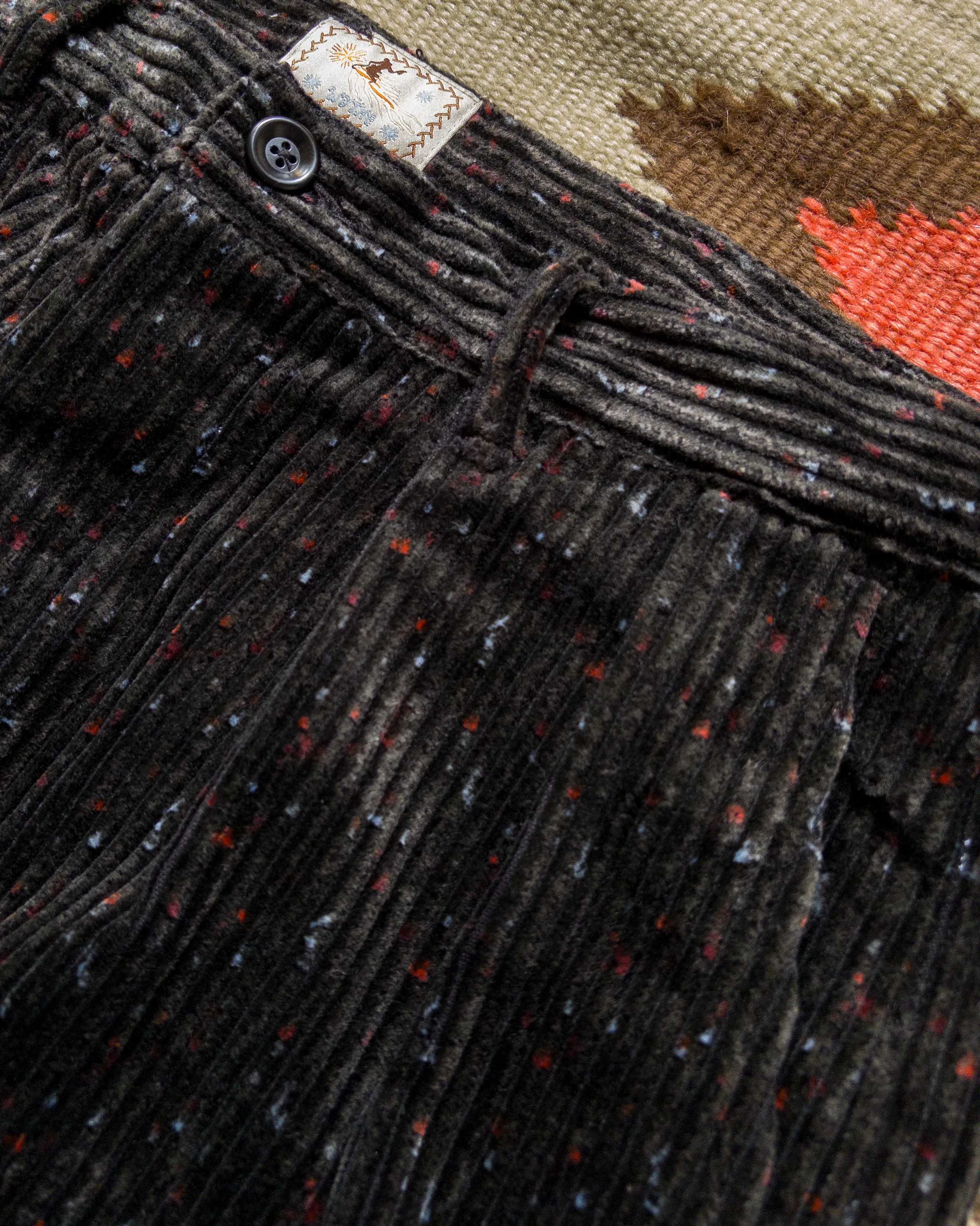 Donegal Corduroy Pleated Chino - Night Sky sold by Wythe NY product image thumbnail 2