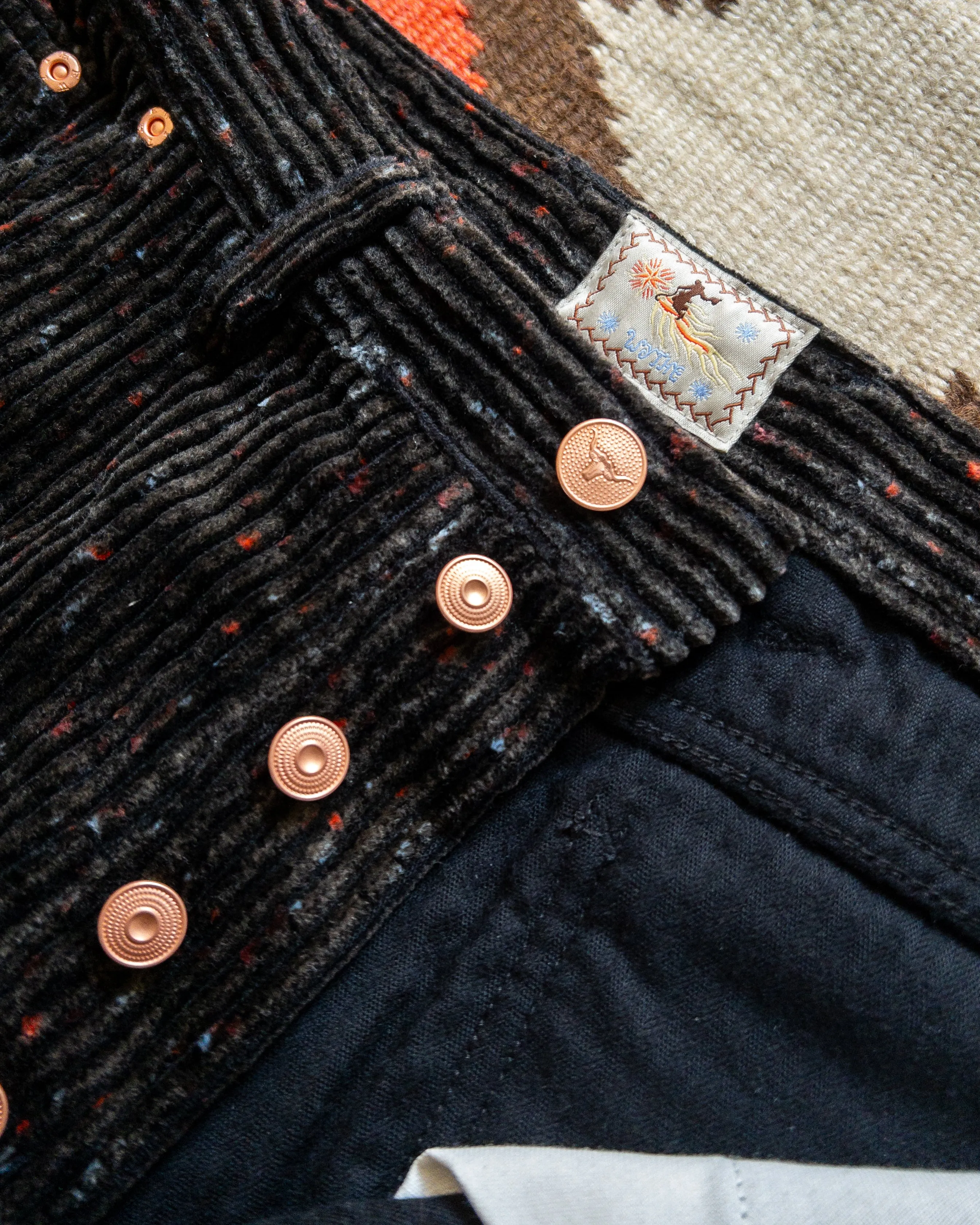 Donegal Corduroy Five Pocket Pants - Night Sky sold by Wythe NY product image thumbnail 5