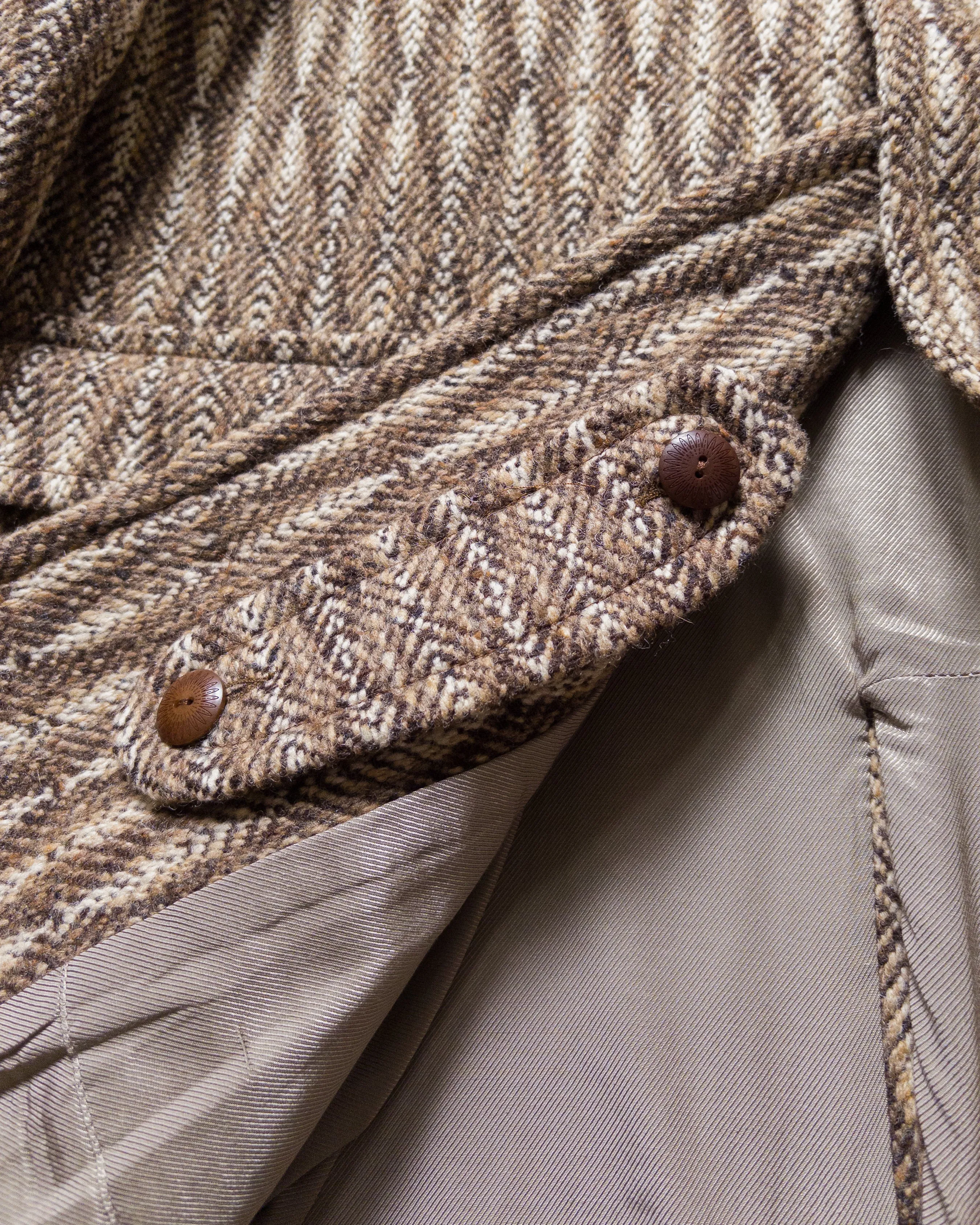 Raglan Wool Overcoat - Diamond Ombre Tweed sold by Wythe NY product image thumbnail 5