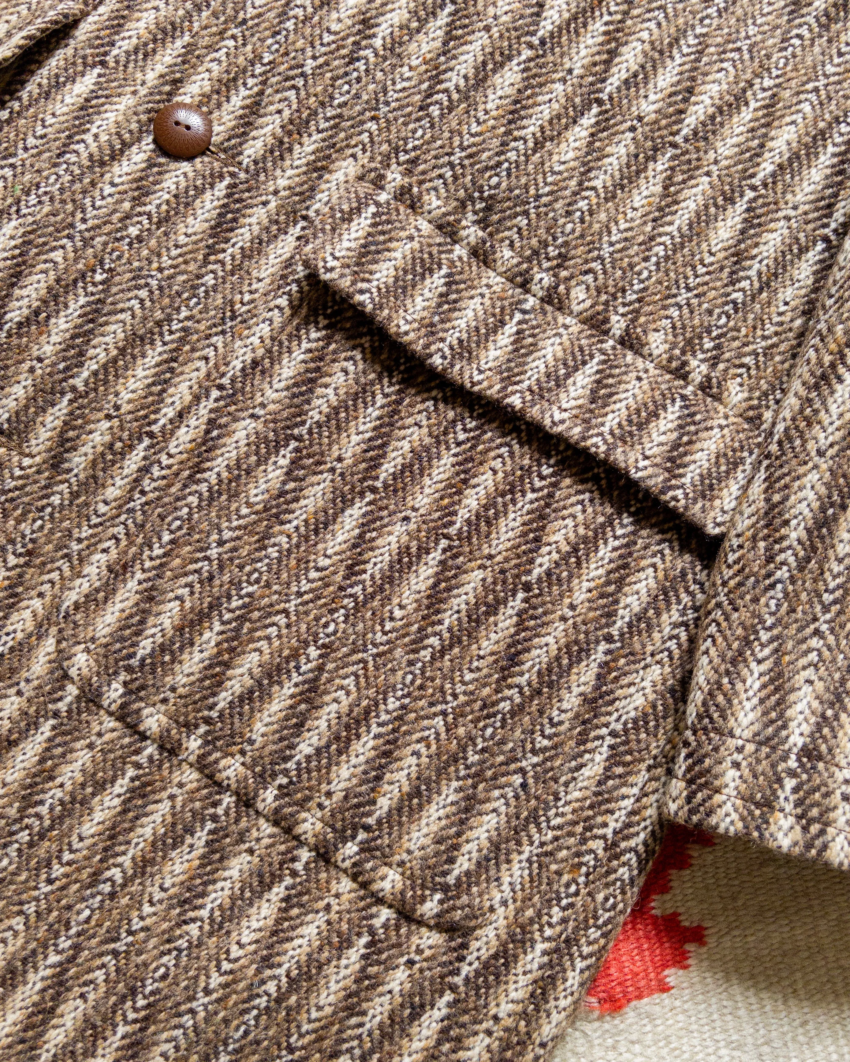 Raglan Wool Overcoat - Diamond Ombre Tweed sold by Wythe NY product image thumbnail 4