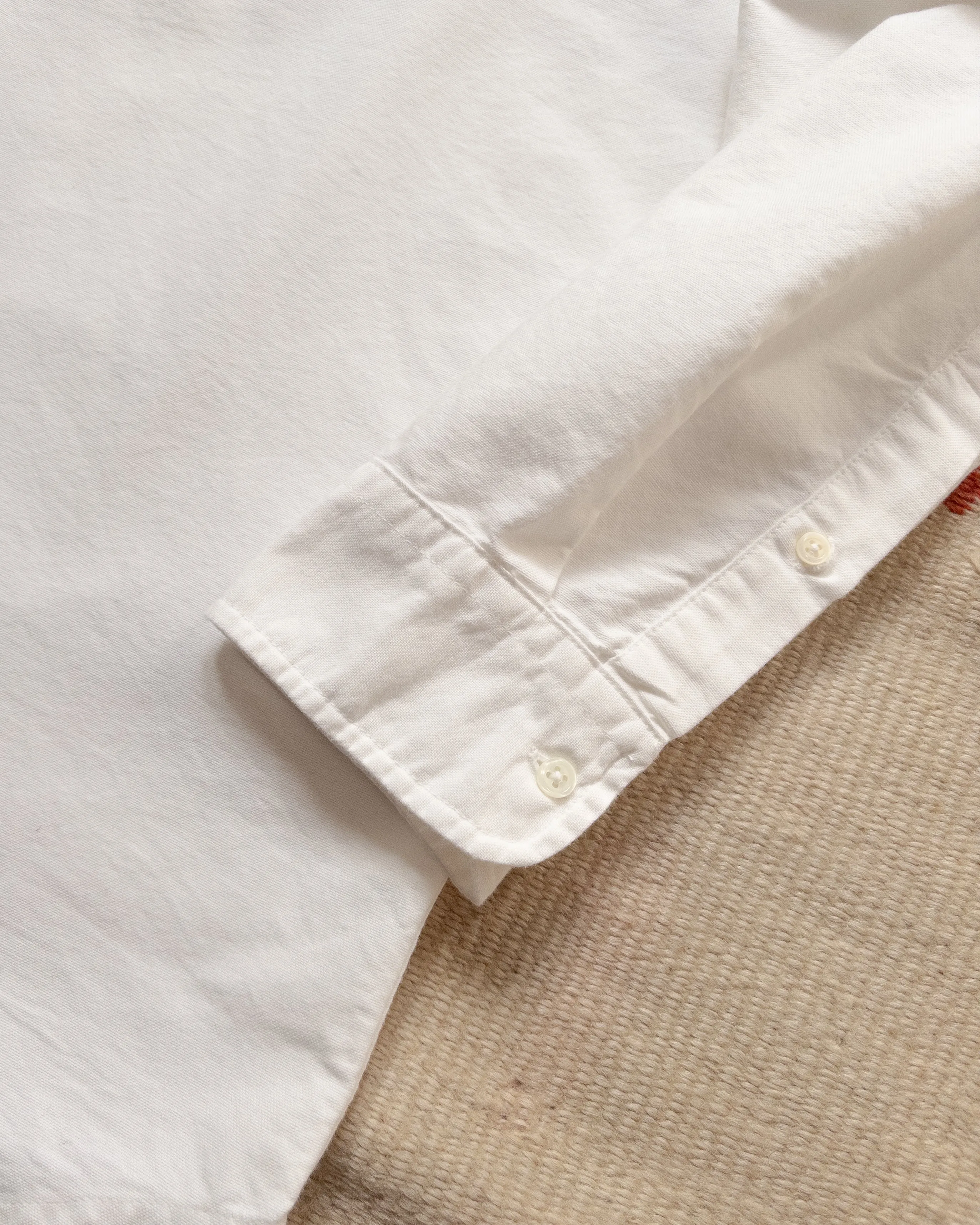 Oxford Cloth Button Down Popover - Classic White sold by Wythe NY product image thumbnail 3