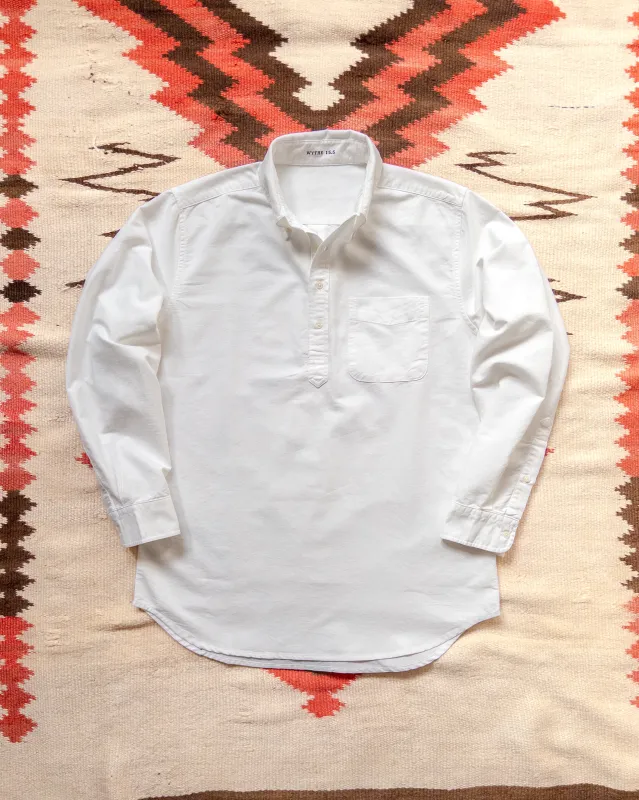 Oxford Cloth Button Down Popover - Classic White sold by Wythe NY