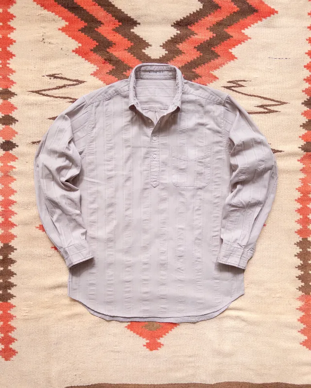 French Hickory Stripe Popover Button Down - Mauve made by Wythe NY