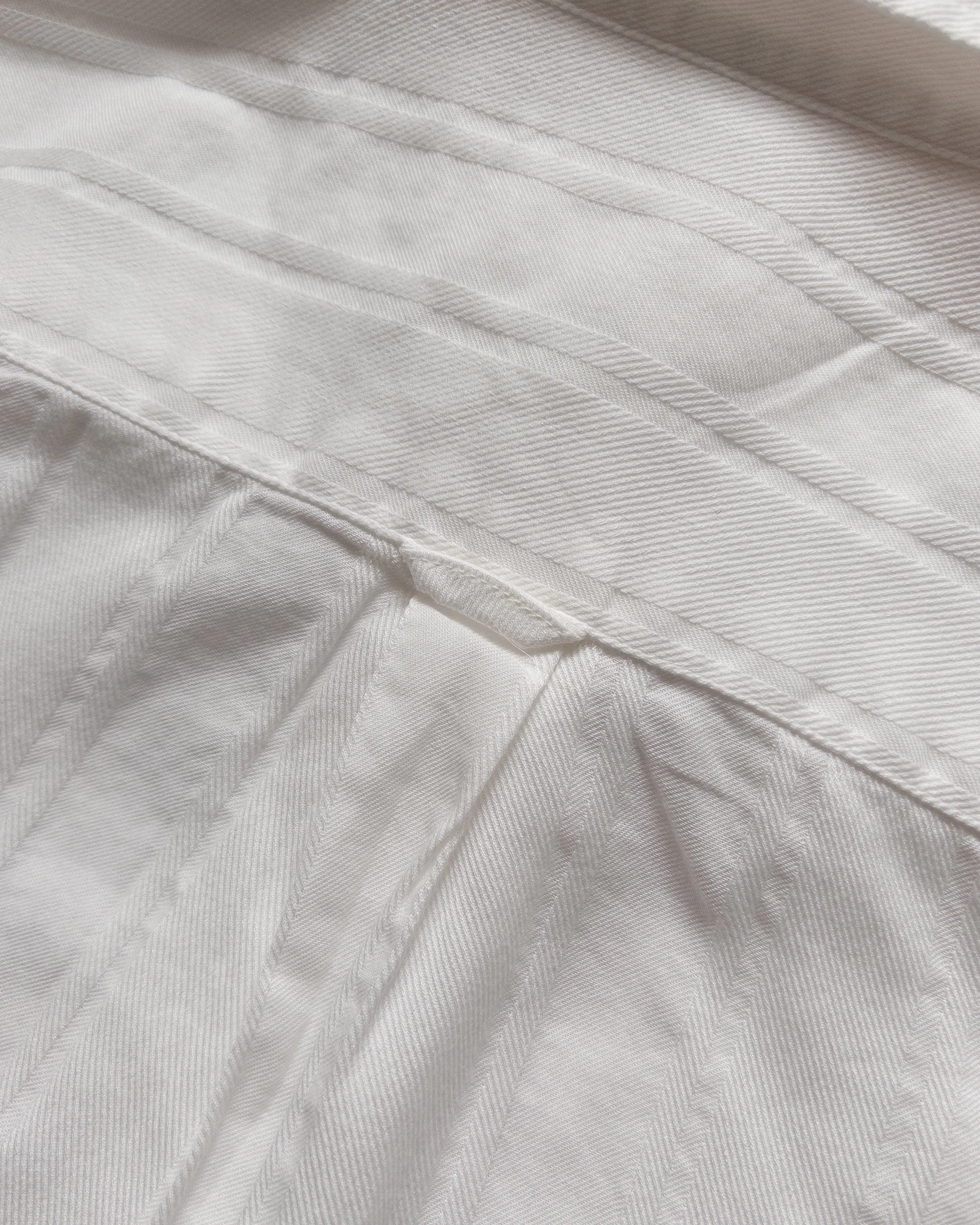 French Hickory Stripe Popover Button Down - Unbleached sold by Wythe NY product image thumbnail 4