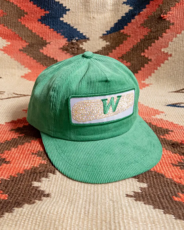Corduroy Corncob Hat - Green made by Wythe NY