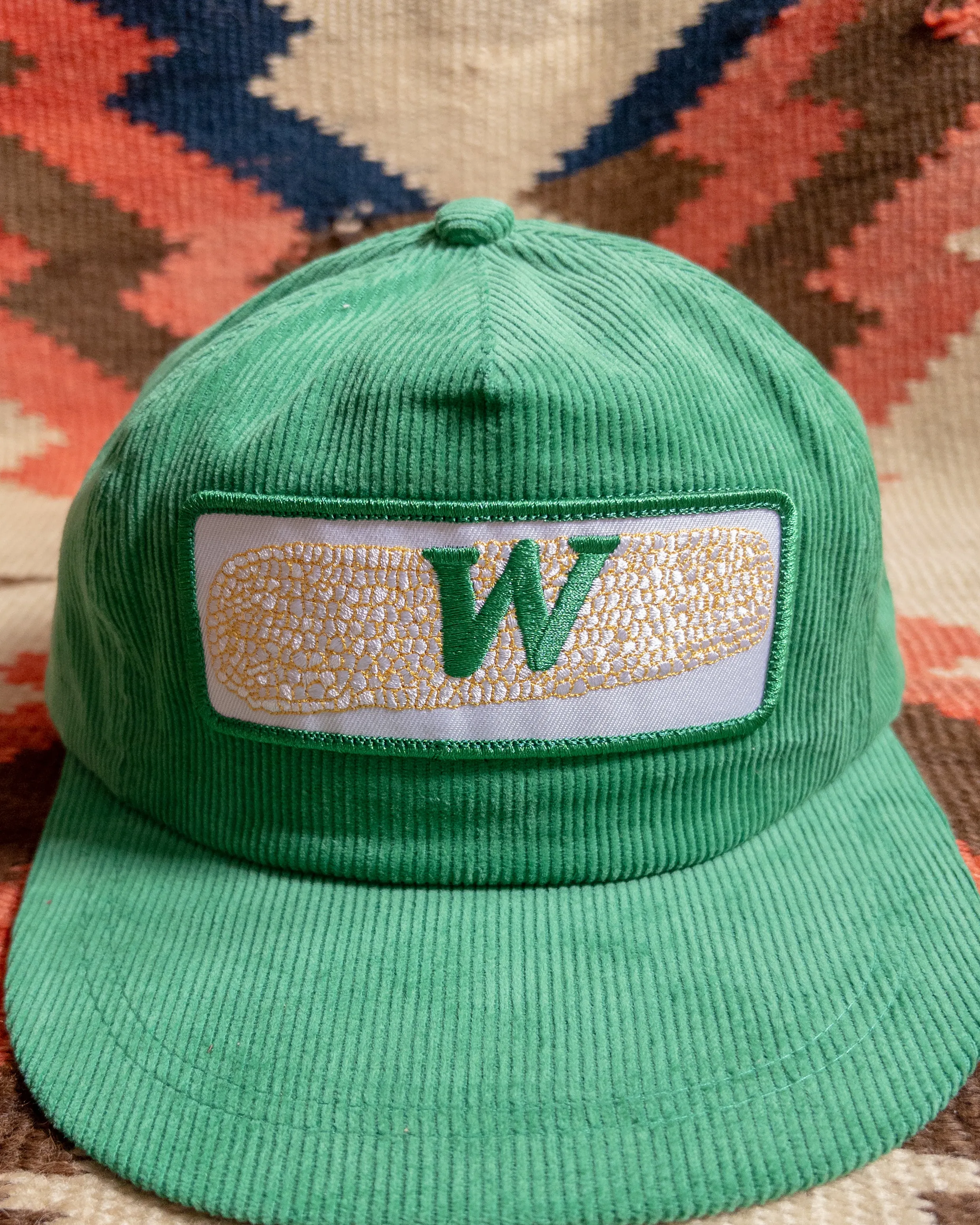 Corduroy Corncob Hat - Green sold by Wythe NY product image thumbnail 2