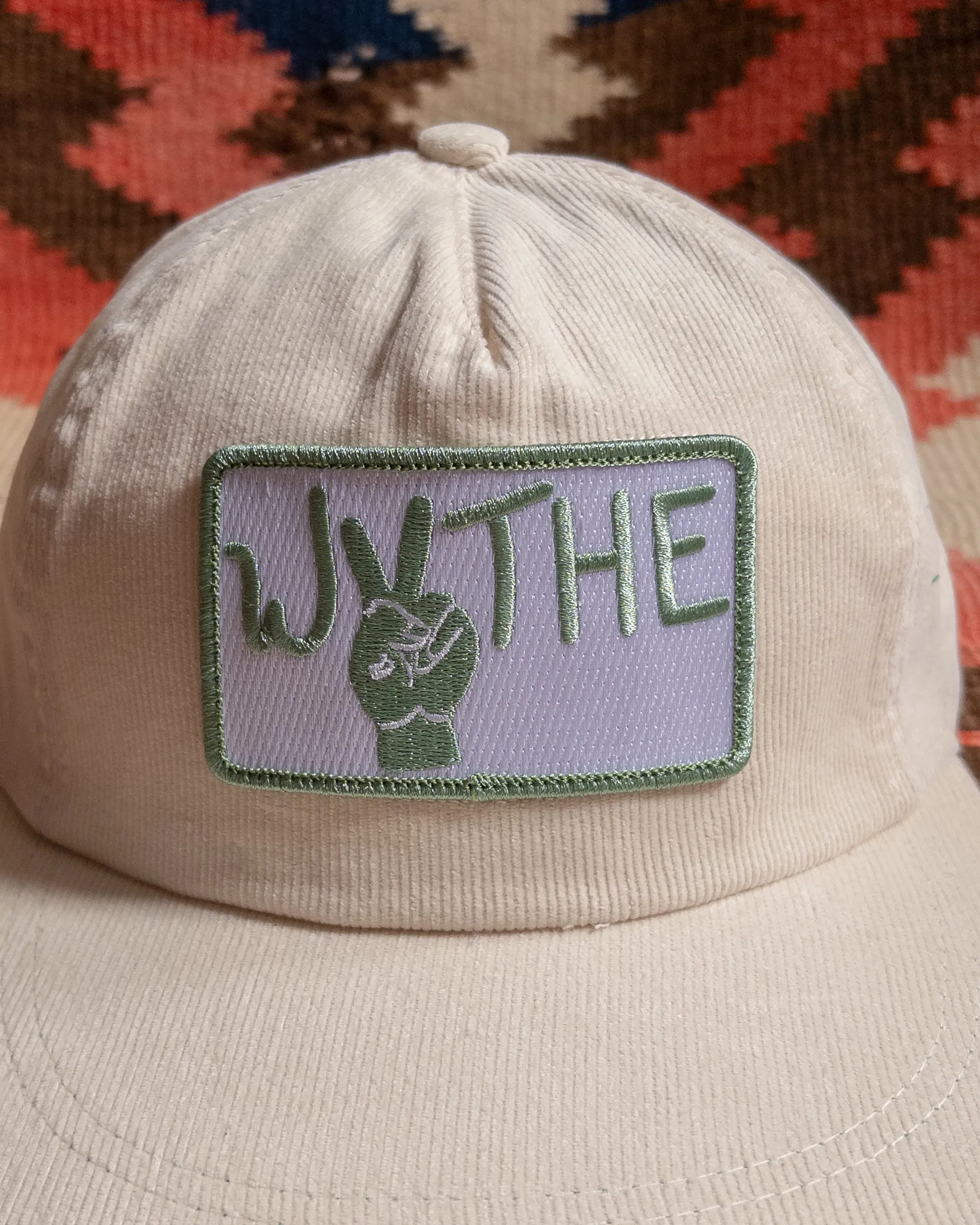 Corduroy Peace Hat - Cream sold by Wythe NY product image thumbnail 2