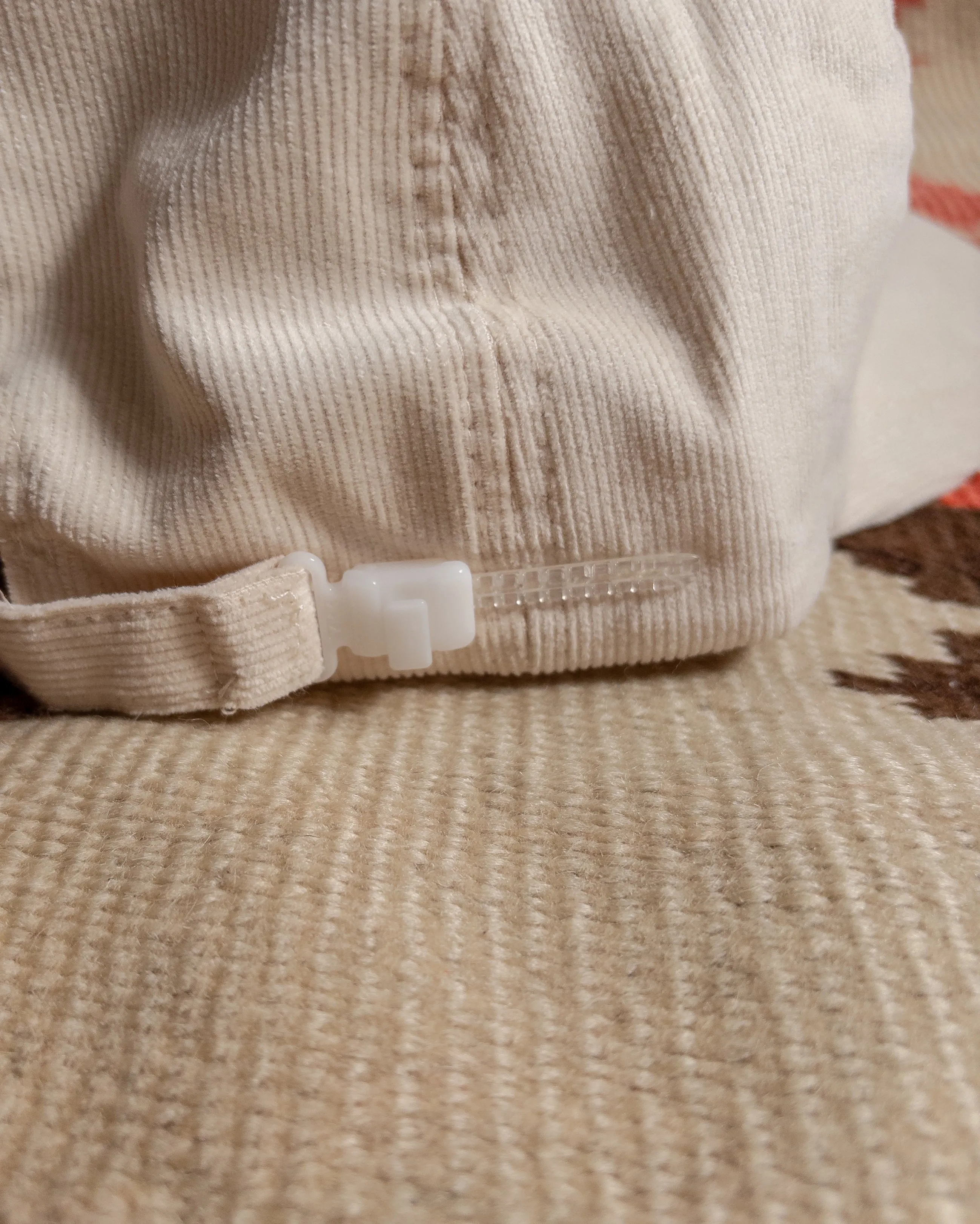 Corduroy Peace Hat - Cream sold by Wythe NY product image thumbnail 3