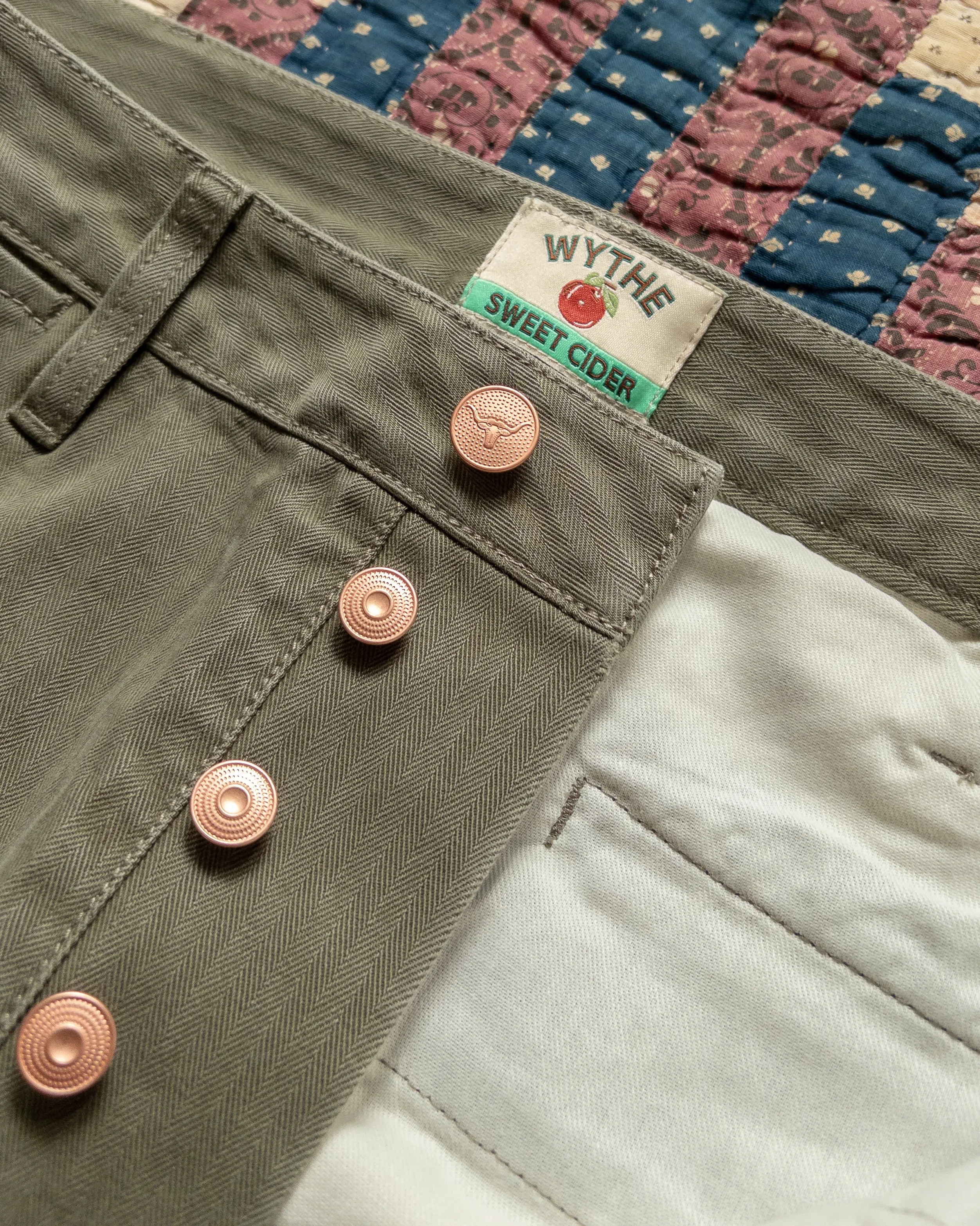 Japanese Cotton Herringbone Chino - Faded Olive sold by Wythe NY product image thumbnail 3