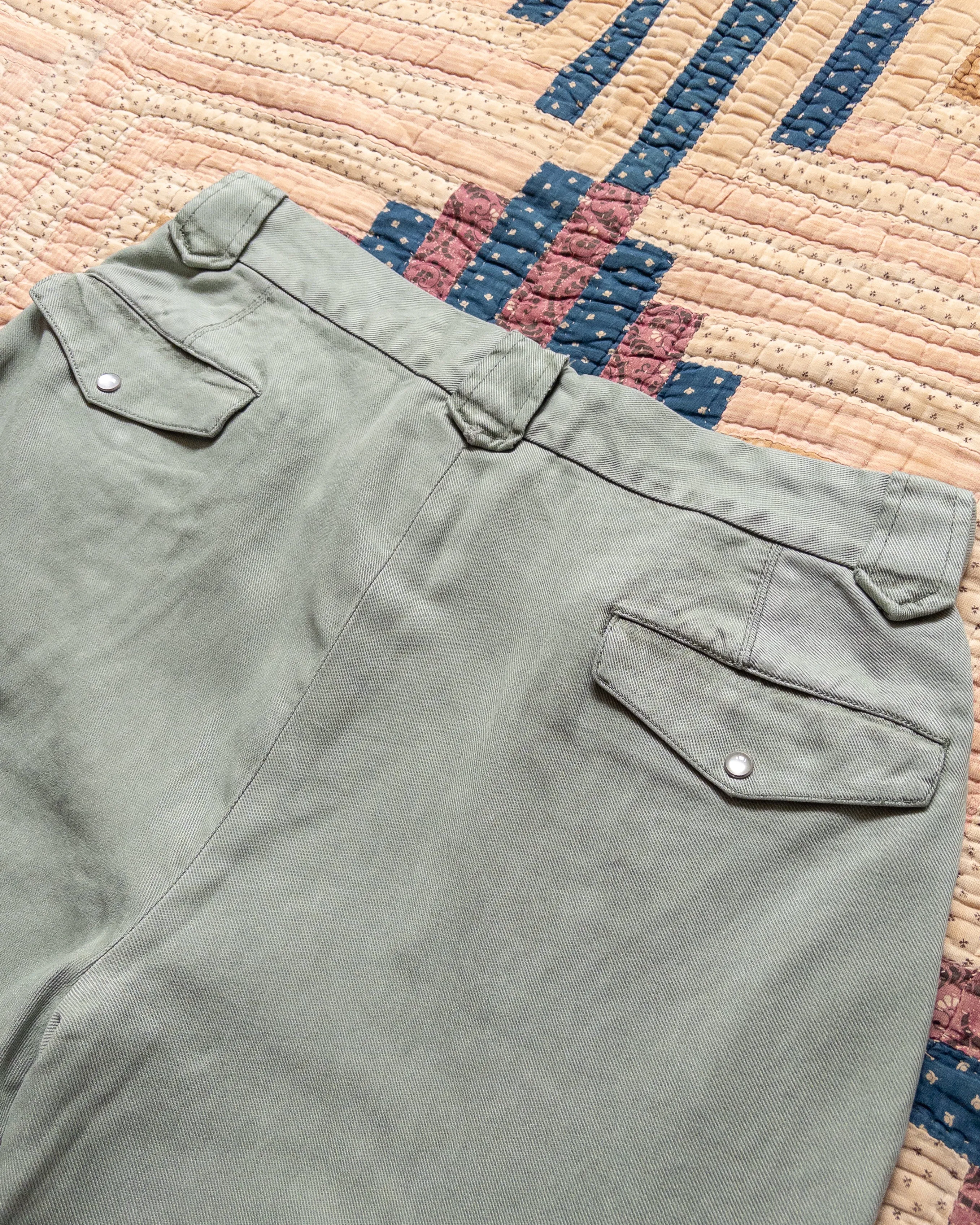 Tencel Gabardine Western Pant - Sage sold by Wythe NY product image thumbnail 3