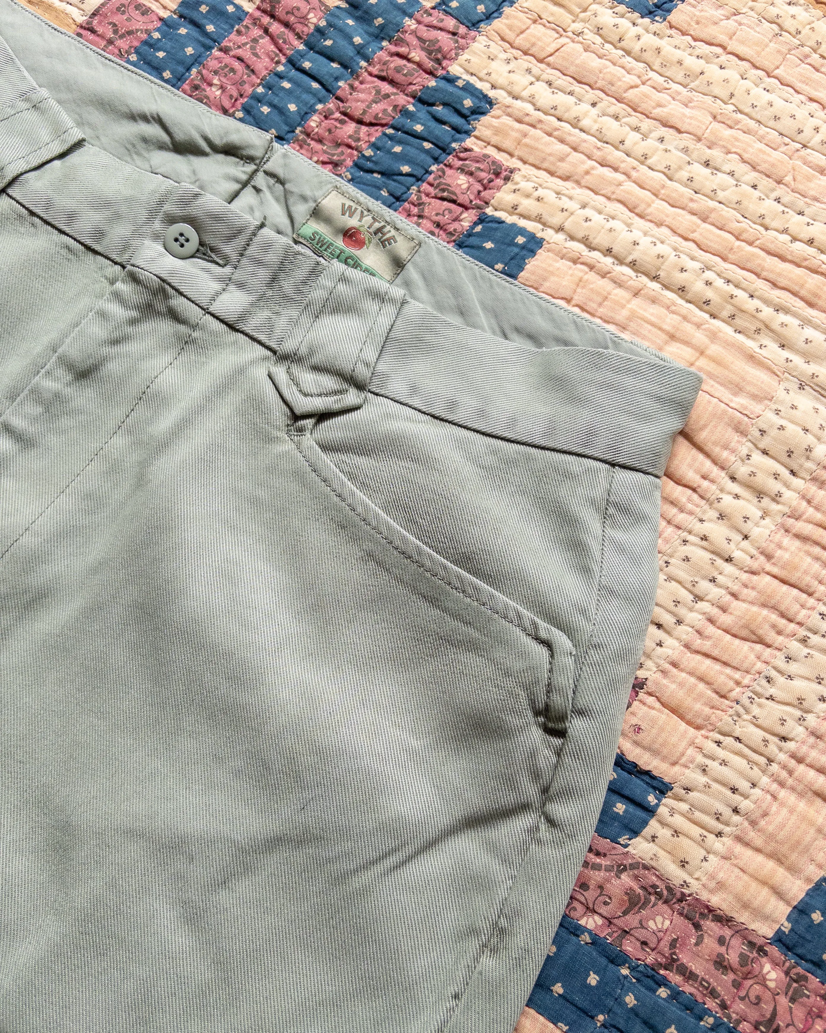 Tencel Gabardine Western Pant - Sage sold by Wythe NY product image thumbnail 2