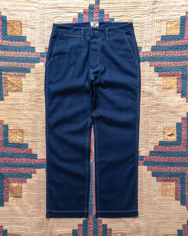 Denim Chino - Rinsed Indigo made by Wythe NY