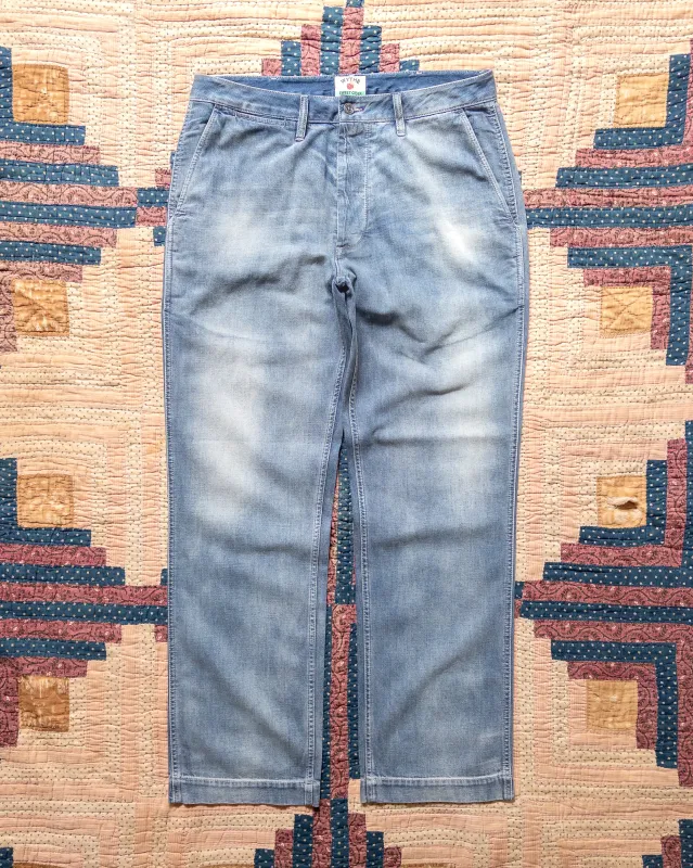 Denim Chino - Washed Indigo made by Wythe NY