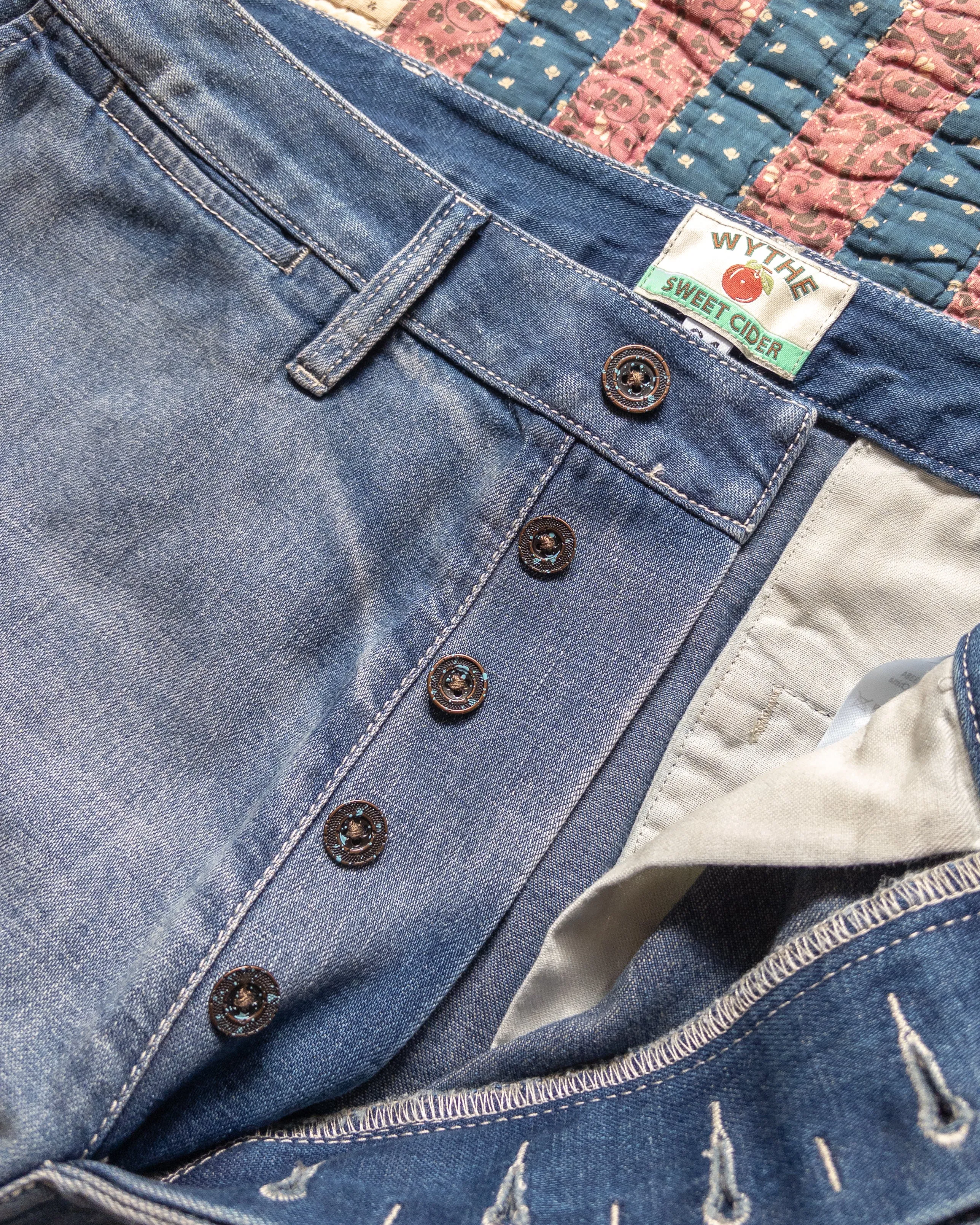 Denim Chino - Washed Indigo sold by Wythe NY product image thumbnail 3