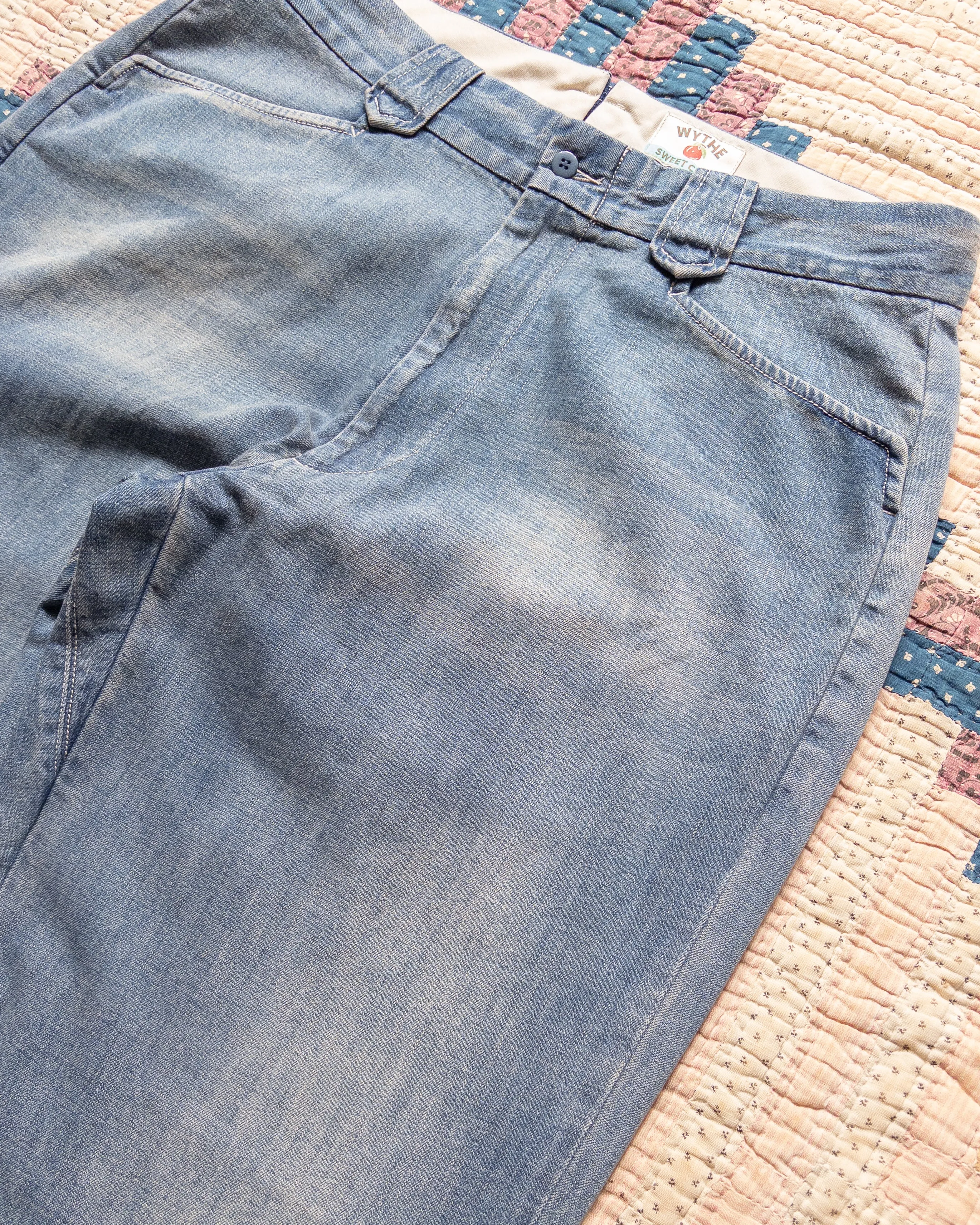 Denim Western Pant - Washed Indigo sold by Wythe NY product image thumbnail 3