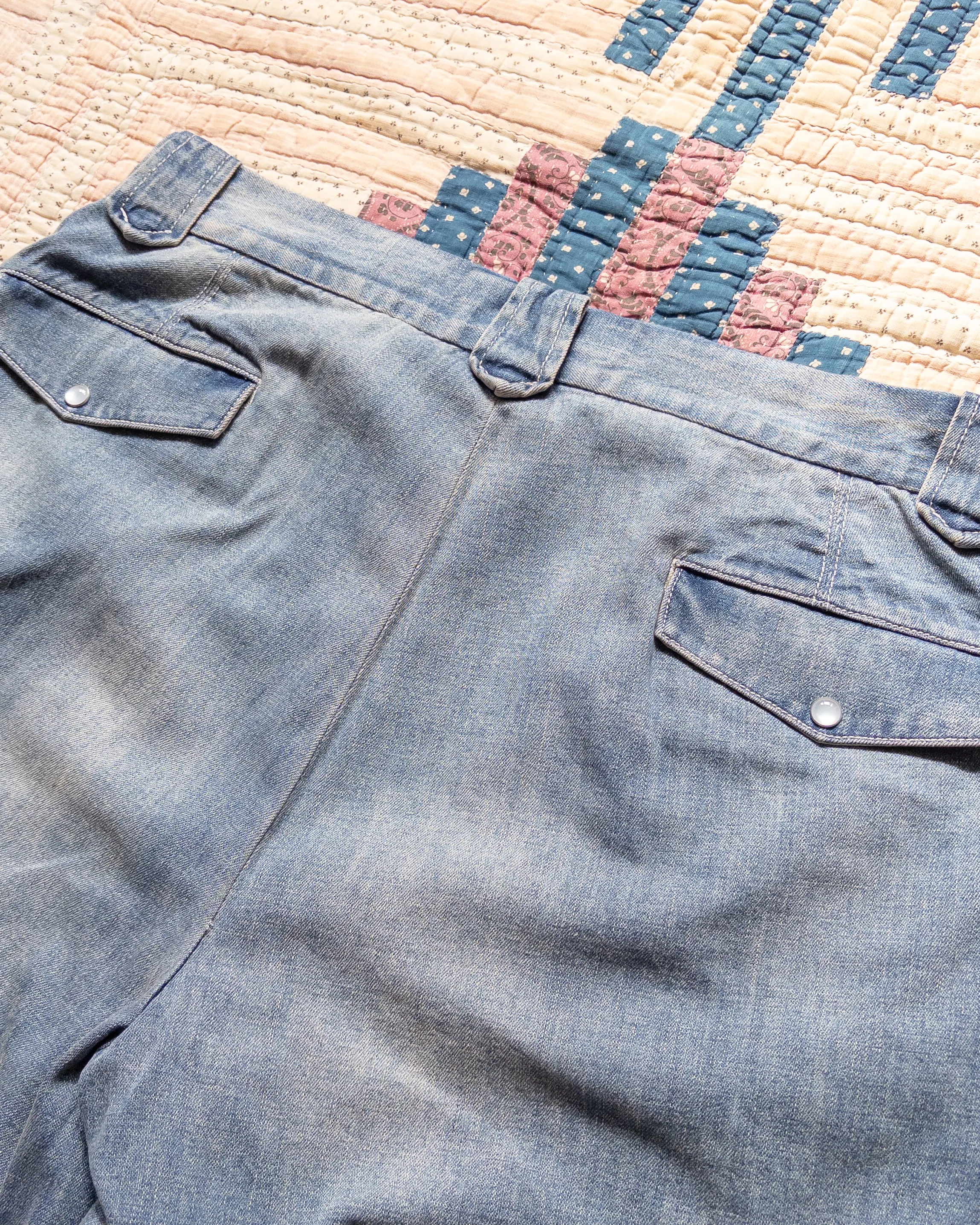 Denim Western Pant - Washed Indigo sold by Wythe NY product image thumbnail 4