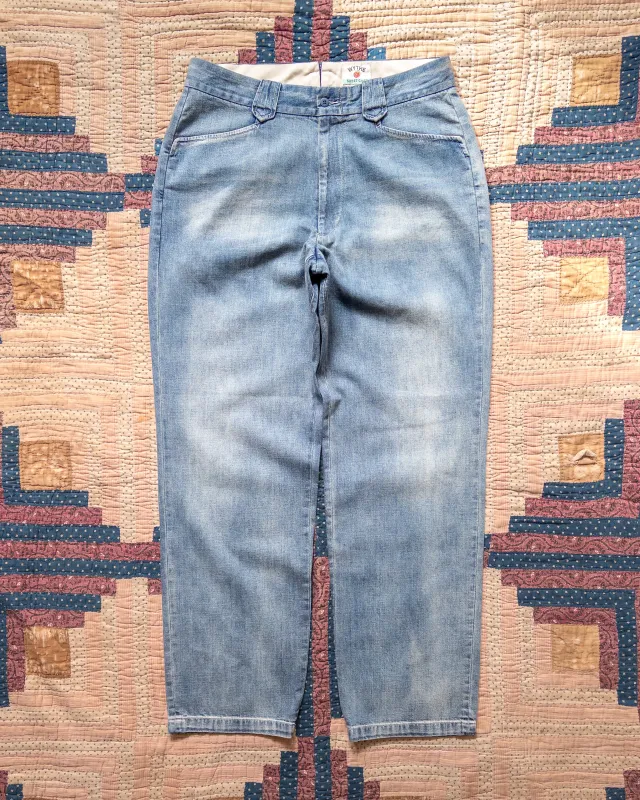 Denim Western Pant - Washed Indigo made by Wythe NY