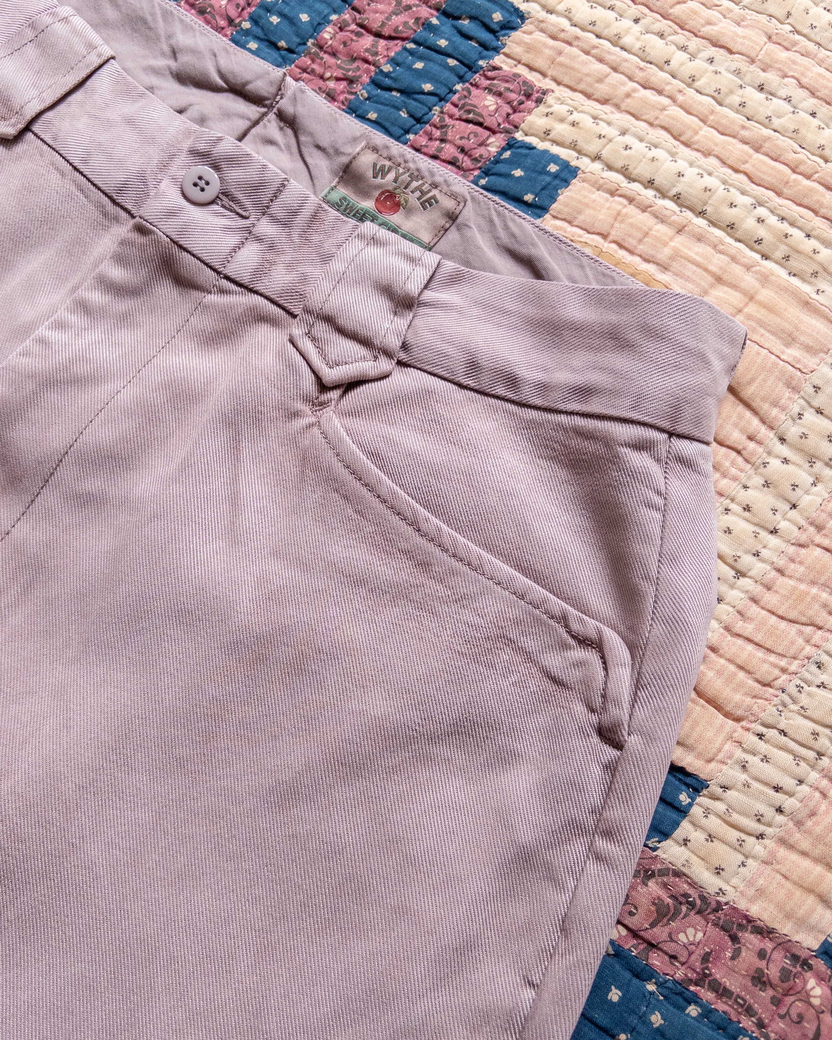 Tencel Gabardine Western Pant - Mauve sold by Wythe NY product image thumbnail 2