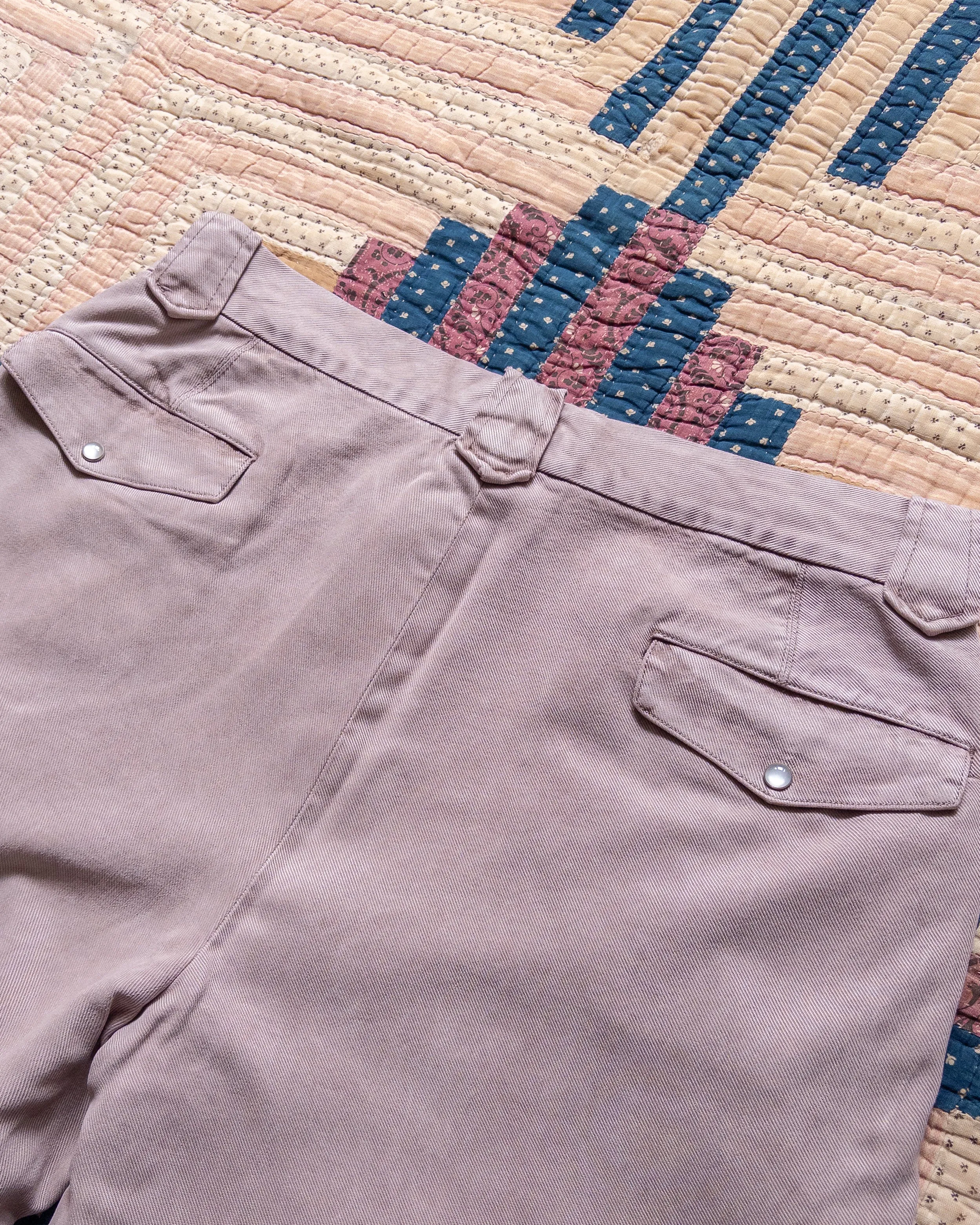 Tencel Gabardine Western Pant - Mauve sold by Wythe NY product image thumbnail 3